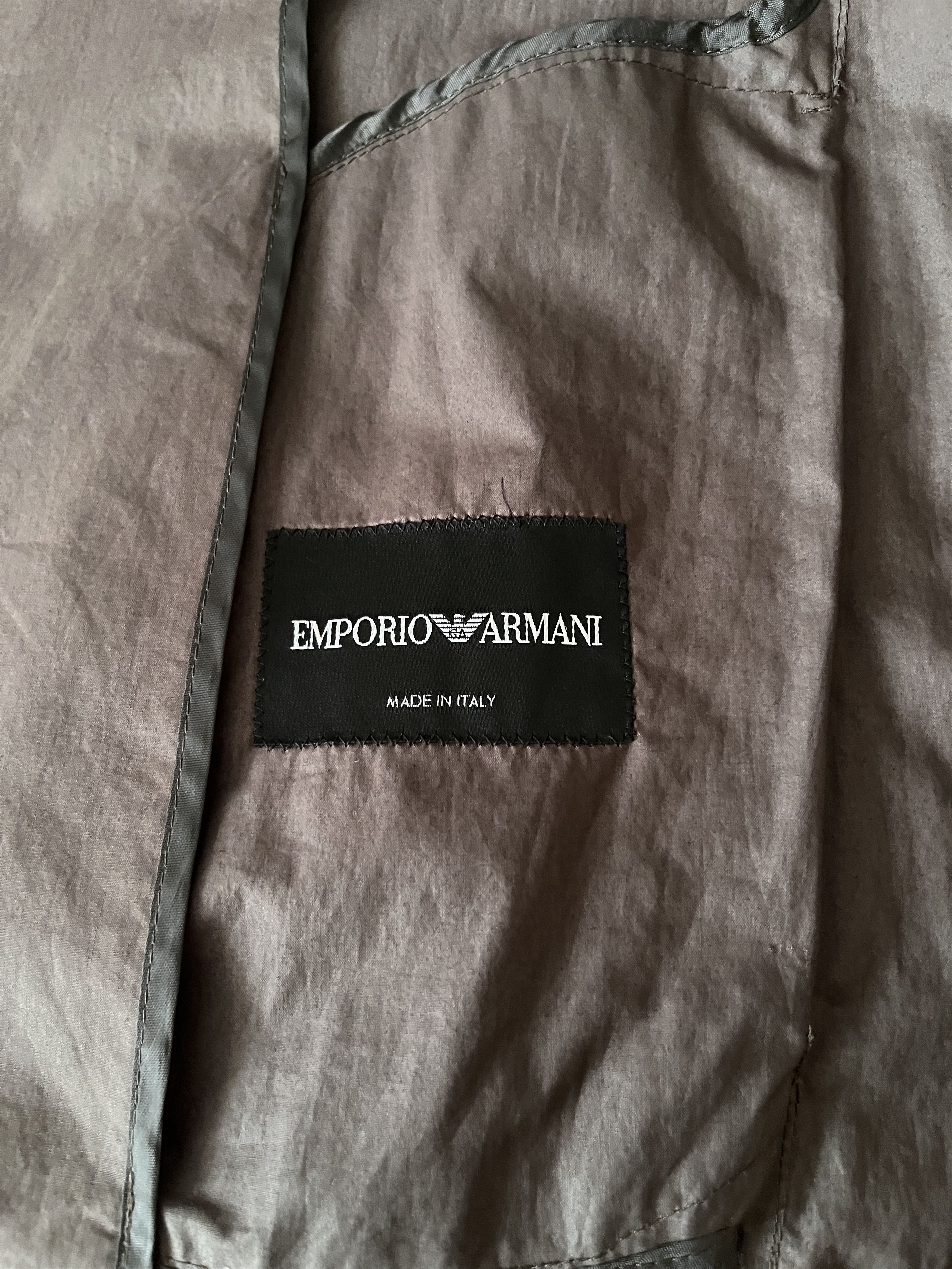 Emporio Armani Emporio Armani gray-brown lightweight blazer, IT 44 Size 34R - 4 Thumbnail