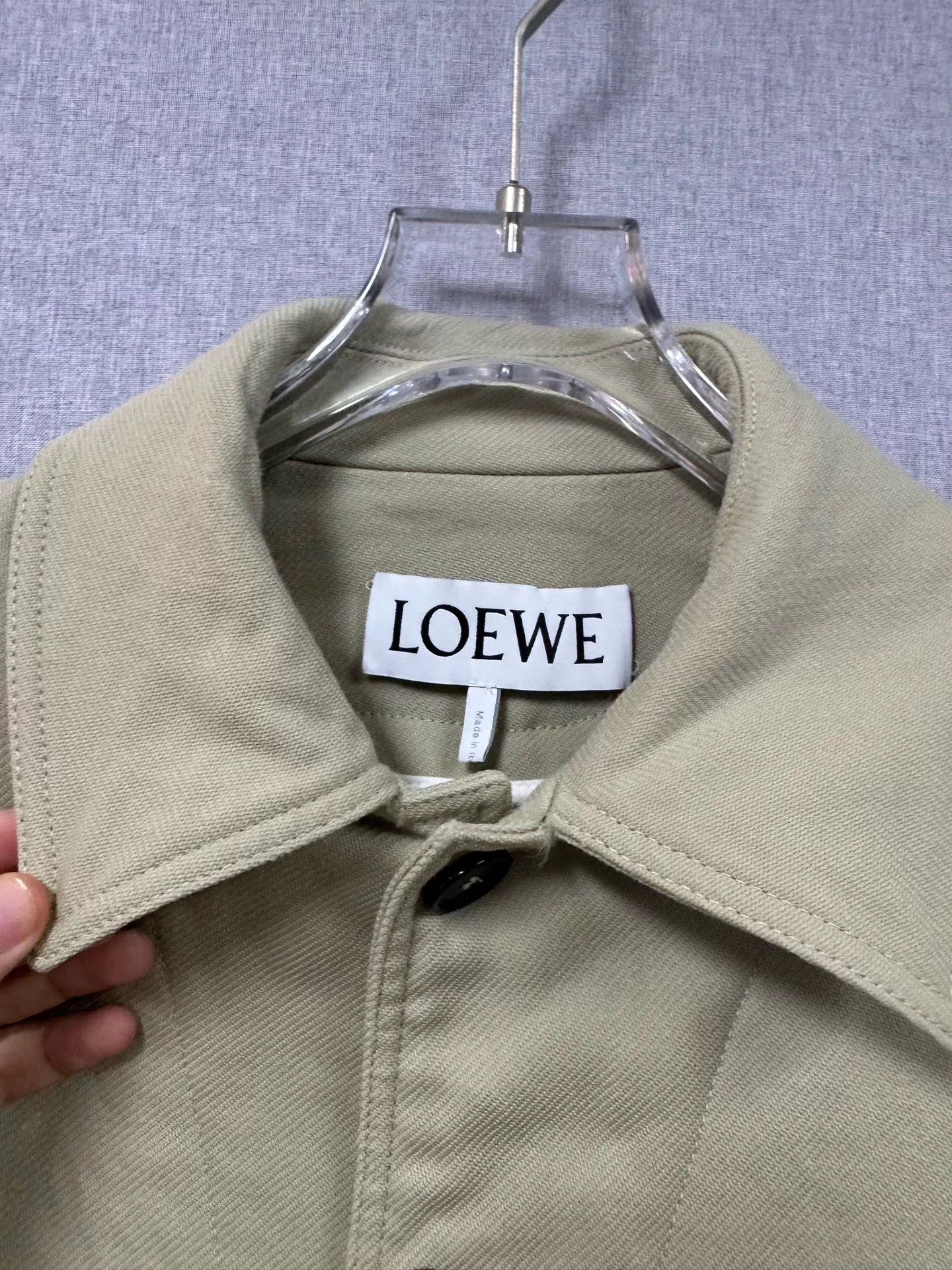 Loewe Loewe cashmere khaki jacket 46 no tag minor shrinkage Size US S / EU 44-46 / 1 - 6 Thumbnail