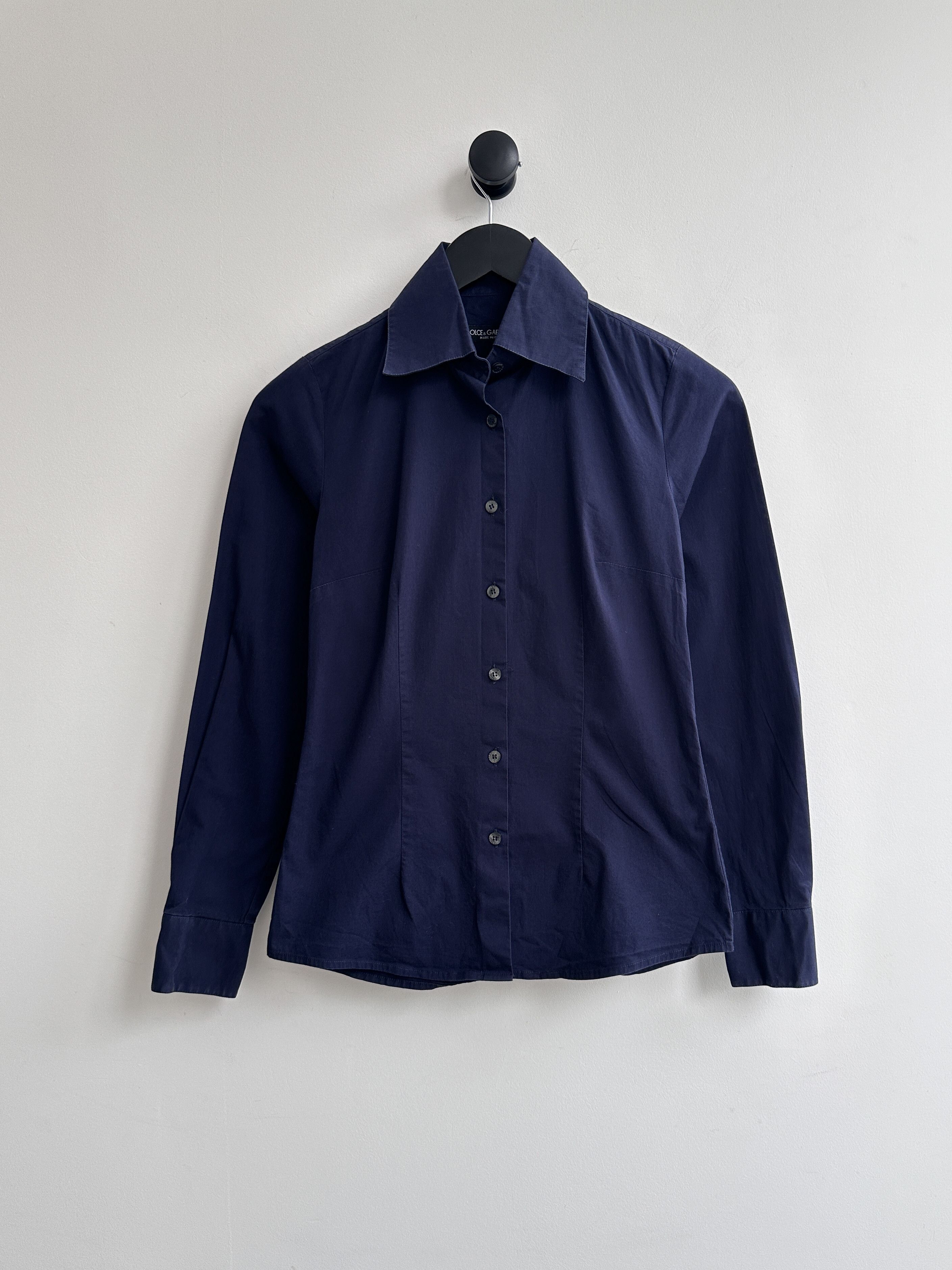 Dolce & Gabbana Dolce & Gabbana D&G Blue Button Up Shirt Size S / US 4 / IT 40 - 1 Thumbnail