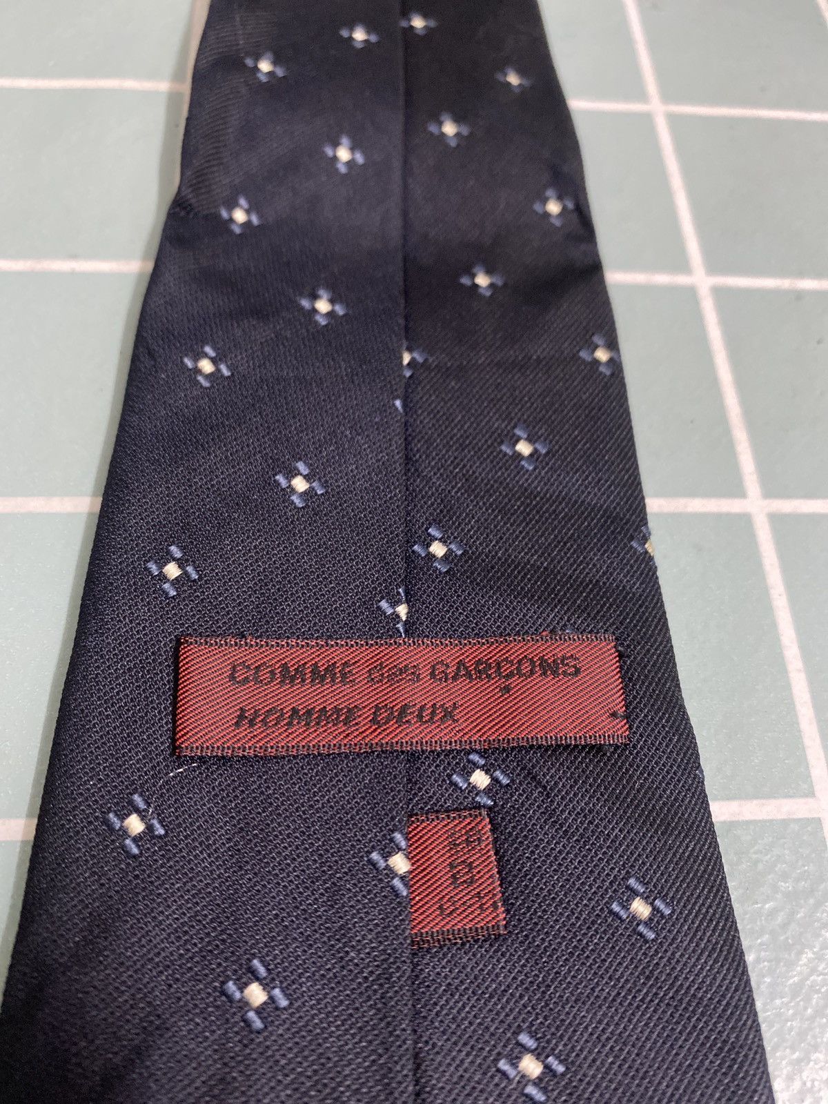 Comme des Garcons Comme des Garçons Homme Deux Navy Silk Tie Japan Made Size ONE SIZE - 2 Thumbnail