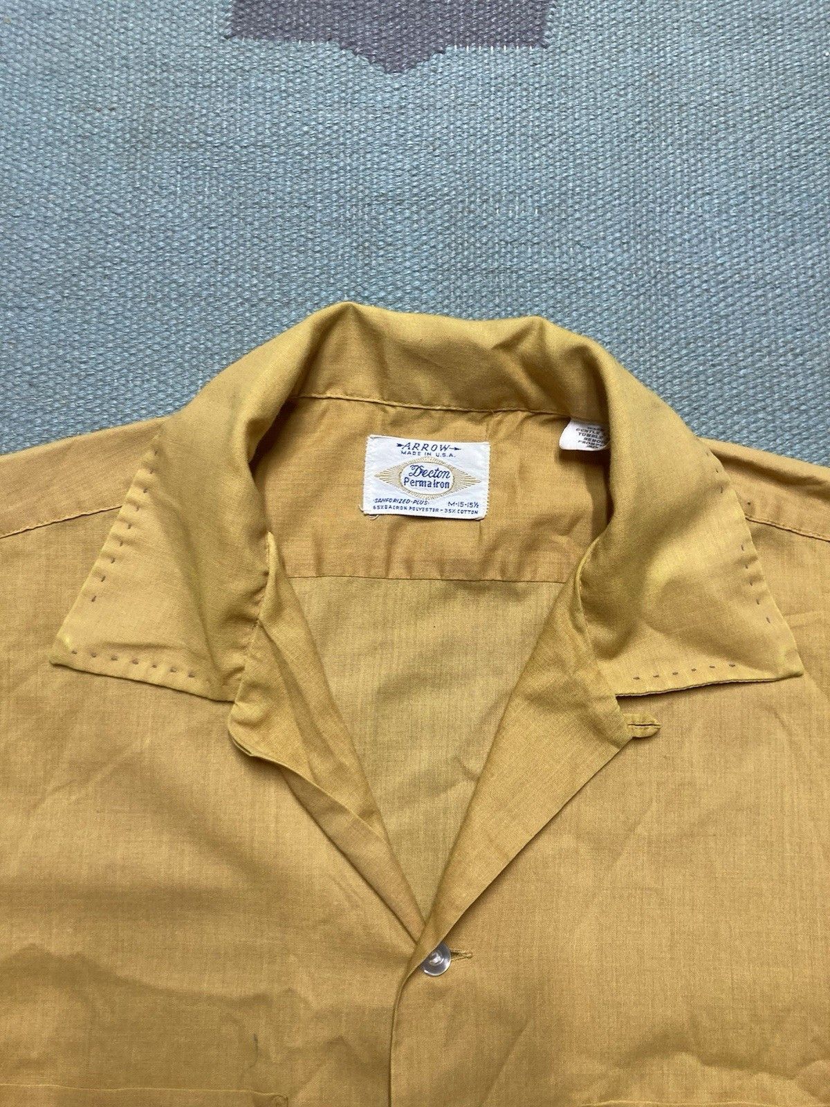 Arrow × Vintage 60s long sleeve button shirt loop collar Arrow sanforized M Size US M / EU 48-50 / 2 - 5 Thumbnail