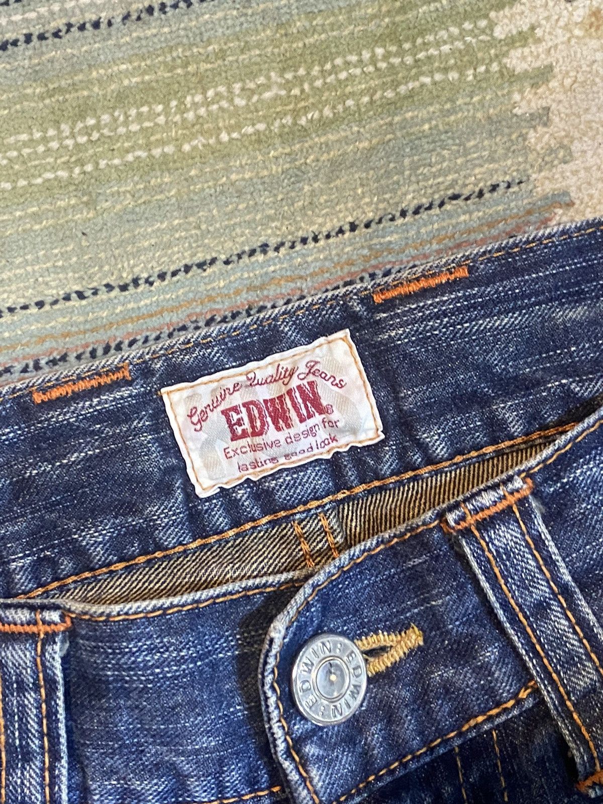 Edwin × Japanese Brand × Vintage 🔥 Very Rare 🔥 Vintage Edwin Denim Pants Size US 31 - 9 Thumbnail