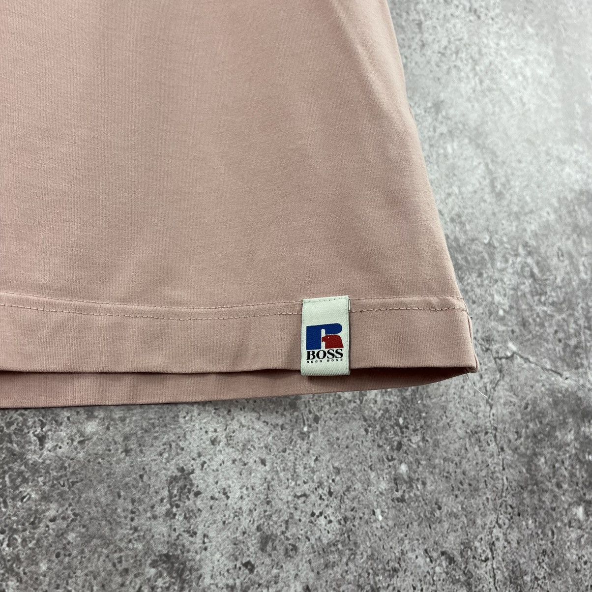 Hugo Boss Hugo Boss x Russel Athletic T-Shirt Big Logo Pink Size M Size US M / EU 48-50 / 2 - 5 Thumbnail