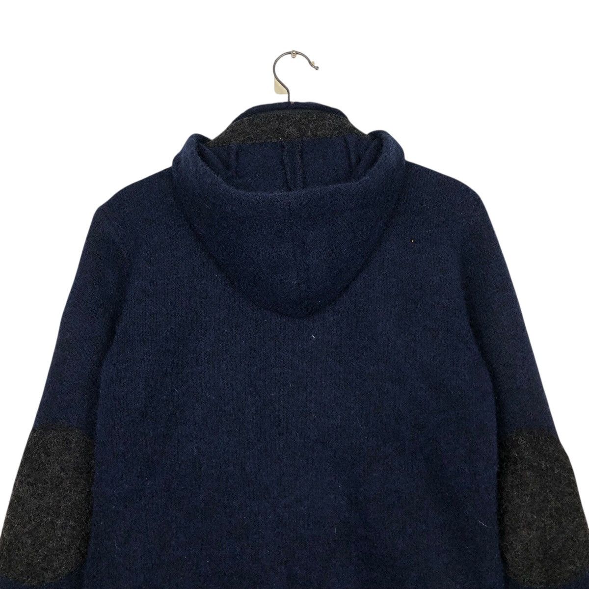 Blue Blue Japan 📌Vintage Wool Jacket Heart Peace & Love Indigo Biker Style Size US M / EU 48-50 / 2 - 10 Thumbnail