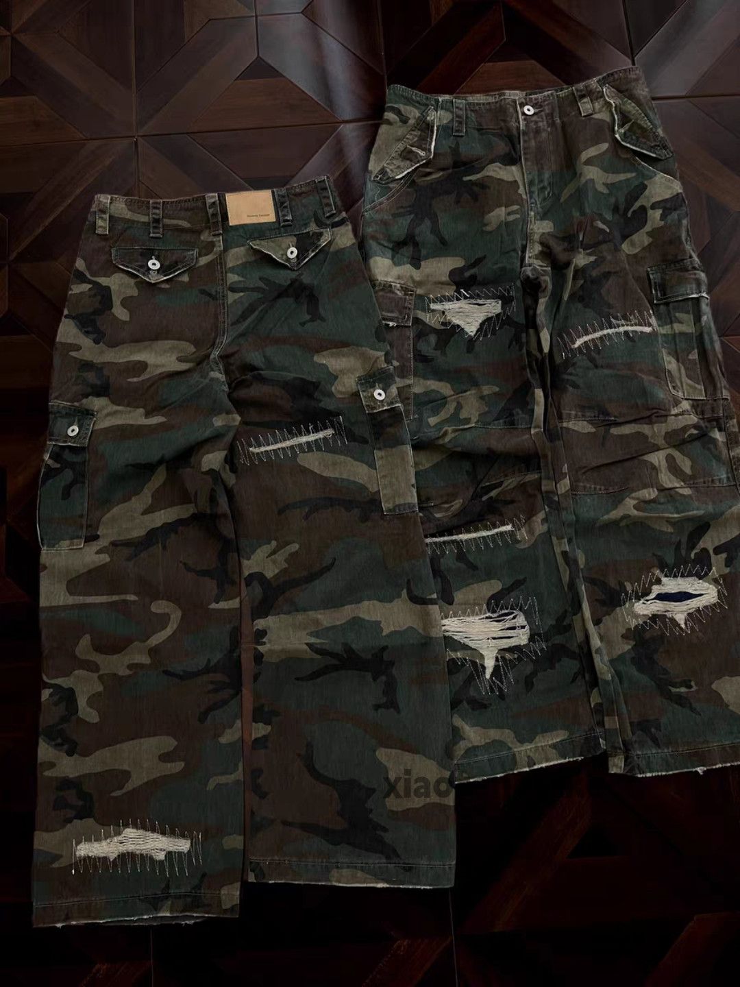 Vintage xtl utility skate hiphop loose baggy flared military pants Size US 30 / EU 46 - 6 Thumbnail