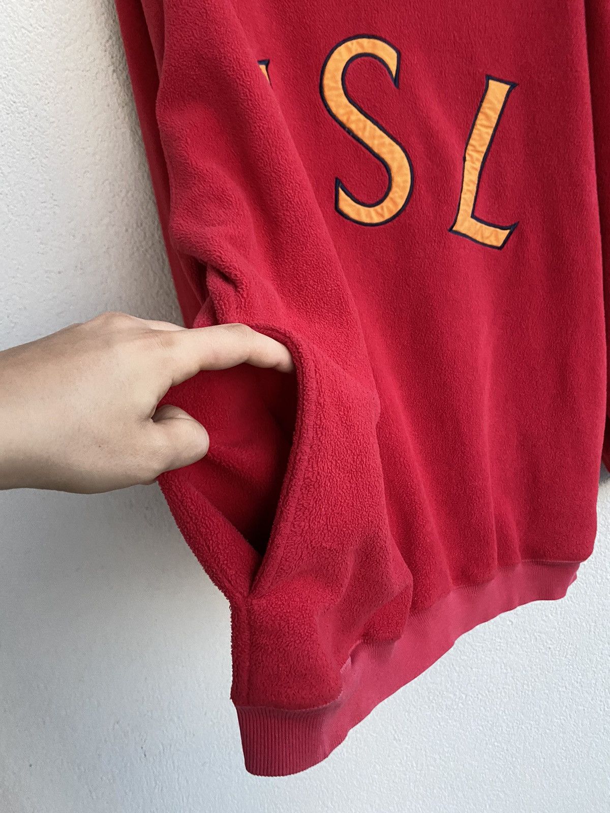 Yves Saint Laurent Fleece YSL Sweatshirt Quarter Zip Big Logo Vintage Sweater Size US XL / EU 56 / 4 - 10 Thumbnail