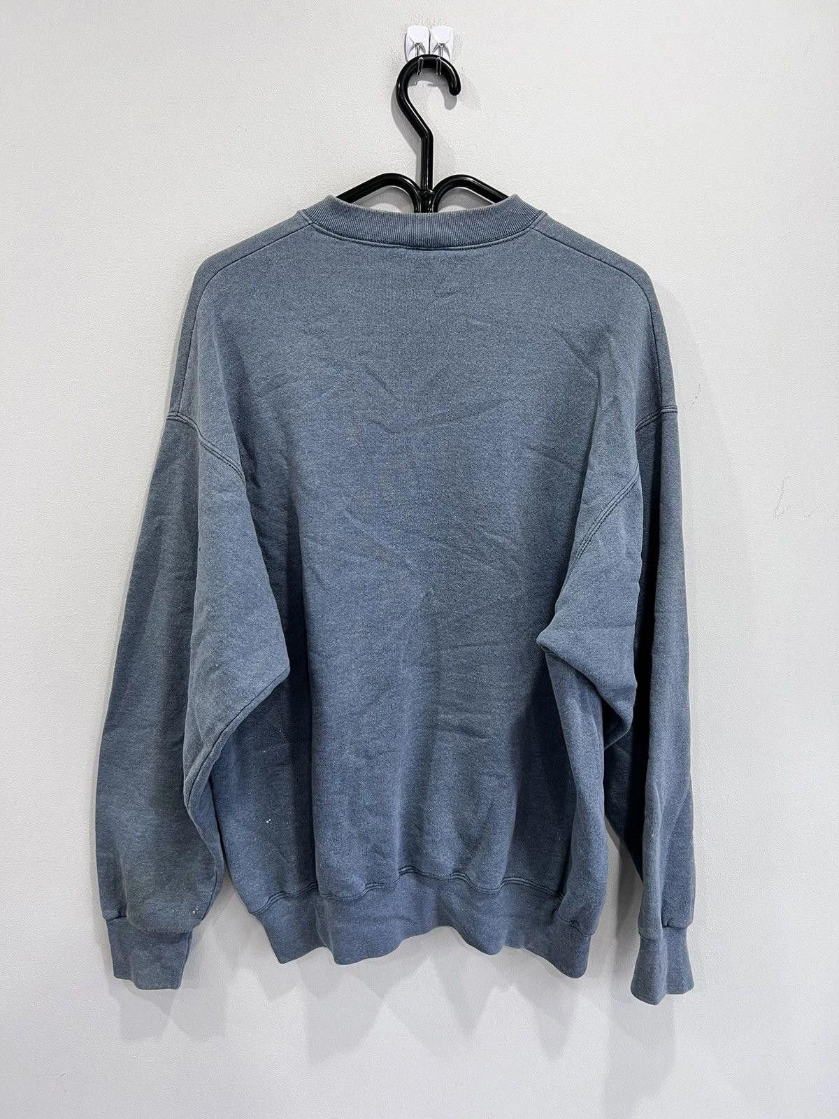 Vintage Vintage 90s blank sweater sweatshirt grey Size US XXL / EU 58 / 5 - 2 Thumbnail