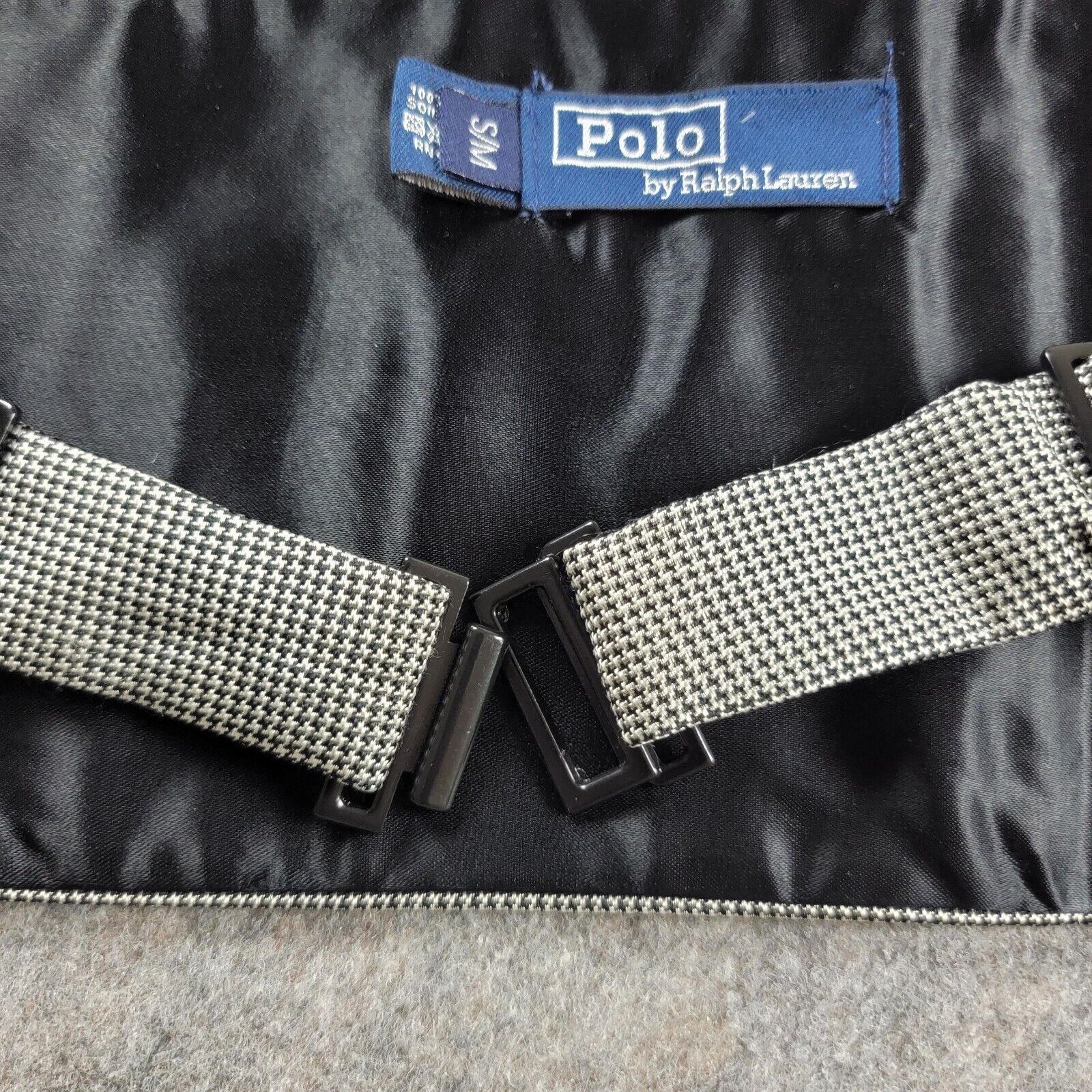Polo Ralph Lauren Polo Ralph Lauren Vintage Houndstooth Tuxedo Silk Cummerbund Size ONE SIZE - 6 Thumbnail