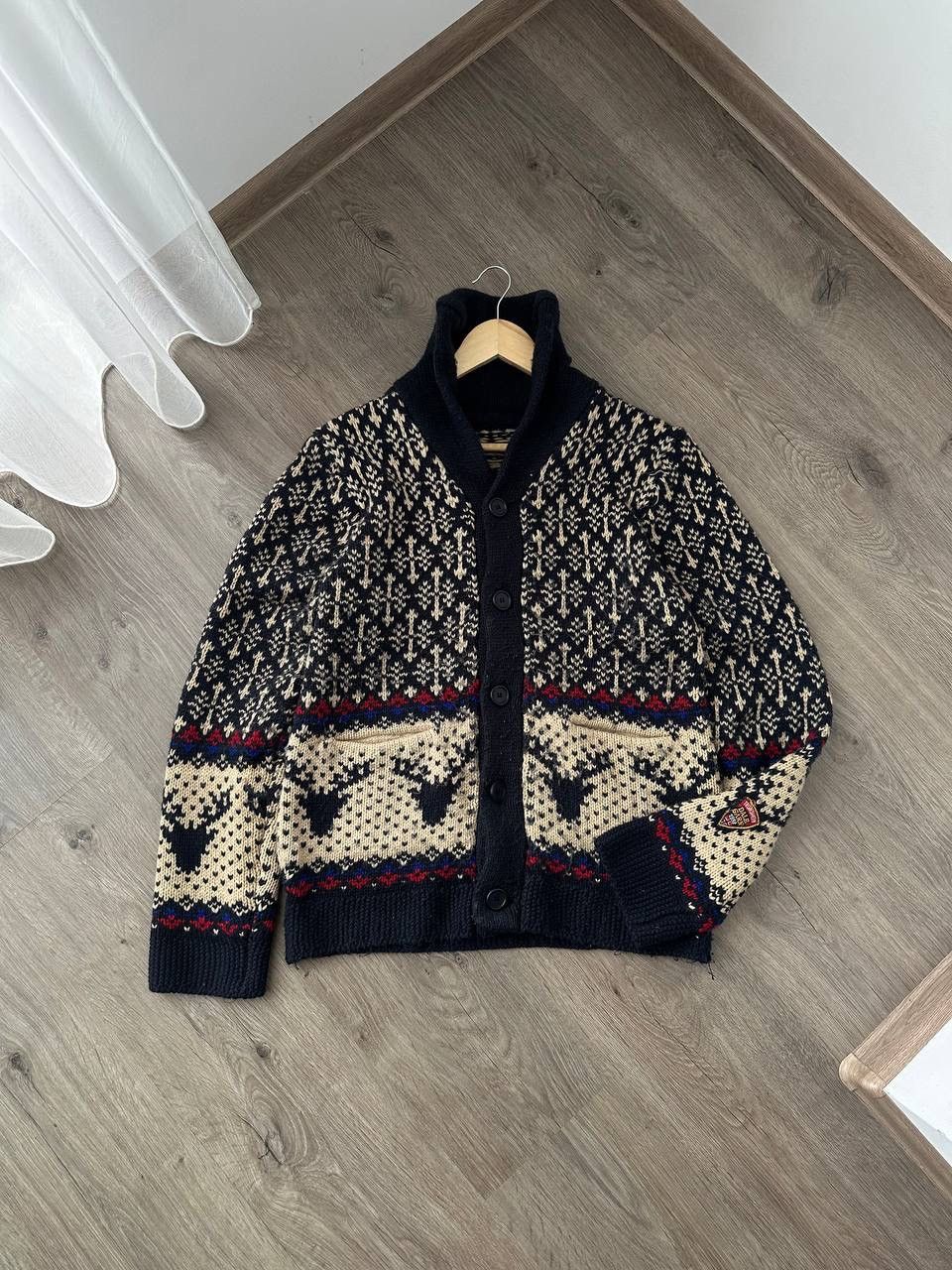 Vintage Vintage Cardigan Wool Knit Norway Dale Garn Sweater Size US M / EU 48-50 / 2 - 1 Thumbnail