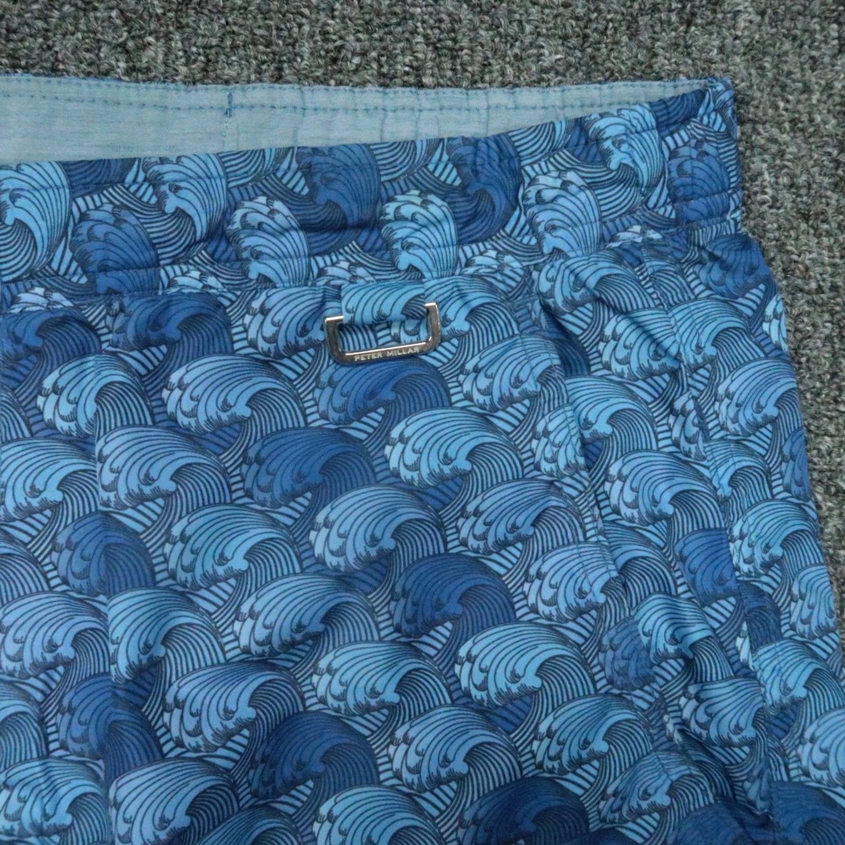 Peter Millar Peter Millar Swim Trunks Mens XL Blue Lined Shorts Waves Surf Bottoms Size US 36 / EU 52 - 2 Thumbnail