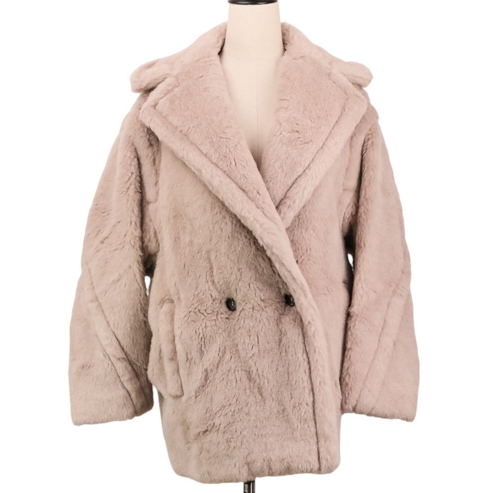 Max Mara Max Mara Max Mara OLGA Alpaca Short Coat Textile Outerwear 1086035206 DUTY FREE for USA Size ONE SIZE - 1 Thumbnail