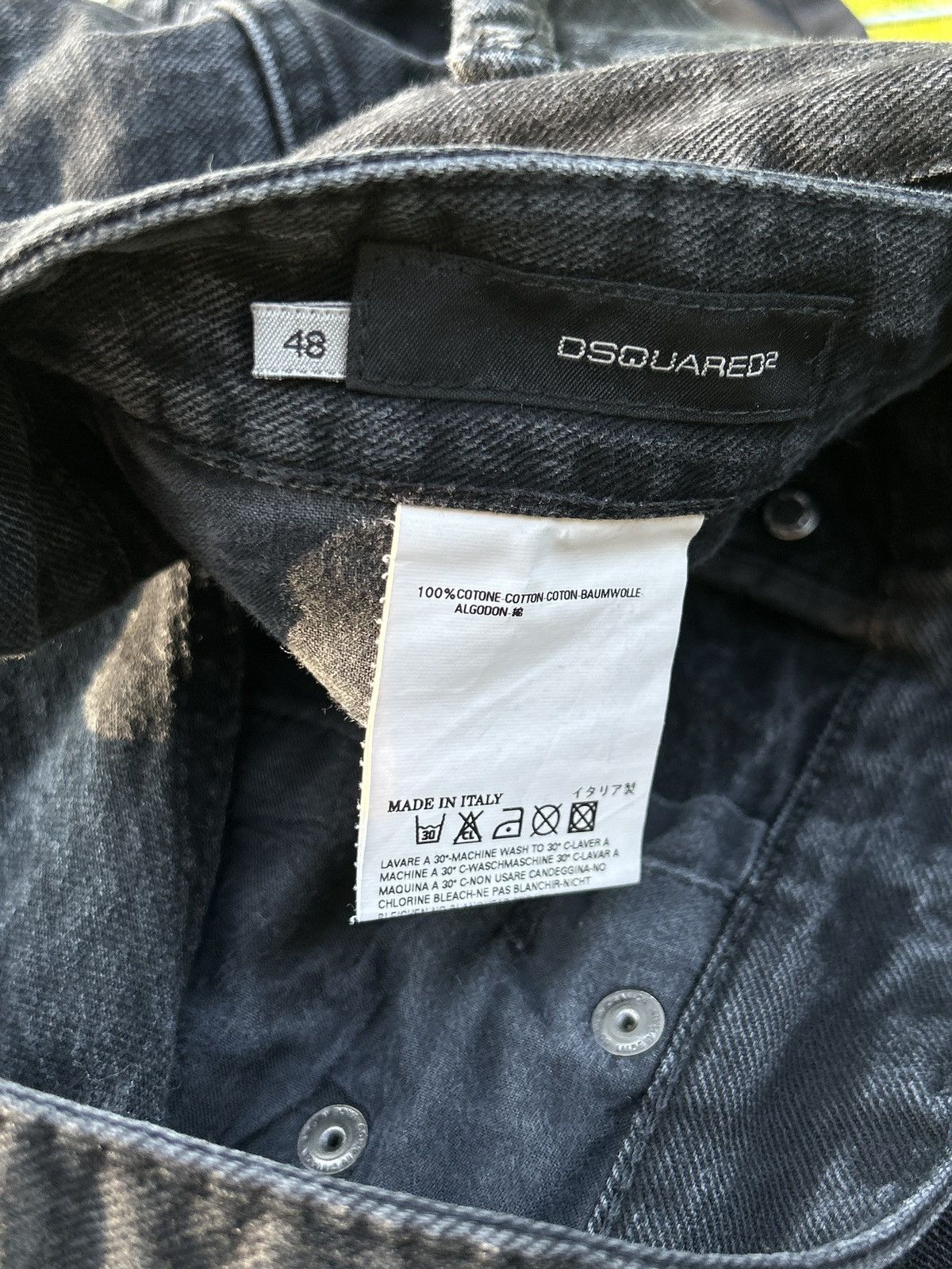 Dsquared2 00s Vintage Dsquared2 Avant Garde Washed Denim Jeans Size US 30 / EU 46 - 14 Thumbnail