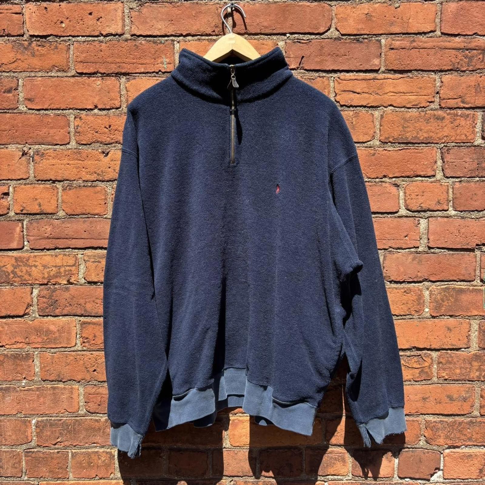 Polo Ralph Lauren Vintage polo Ralph Lauren fleece quarter zip sweatshirt XL Size US XL / EU 56 / 4 - 1 Thumbnail