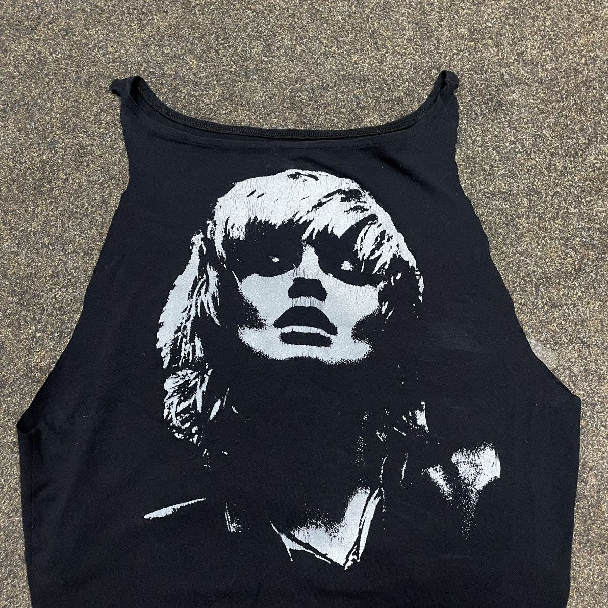 Band Tees RARE 90s Blondie Cut-Off Tank — Raw Punk Icon Energy Grunge Size M / US 6-8 / IT 42-44 - 3 Thumbnail