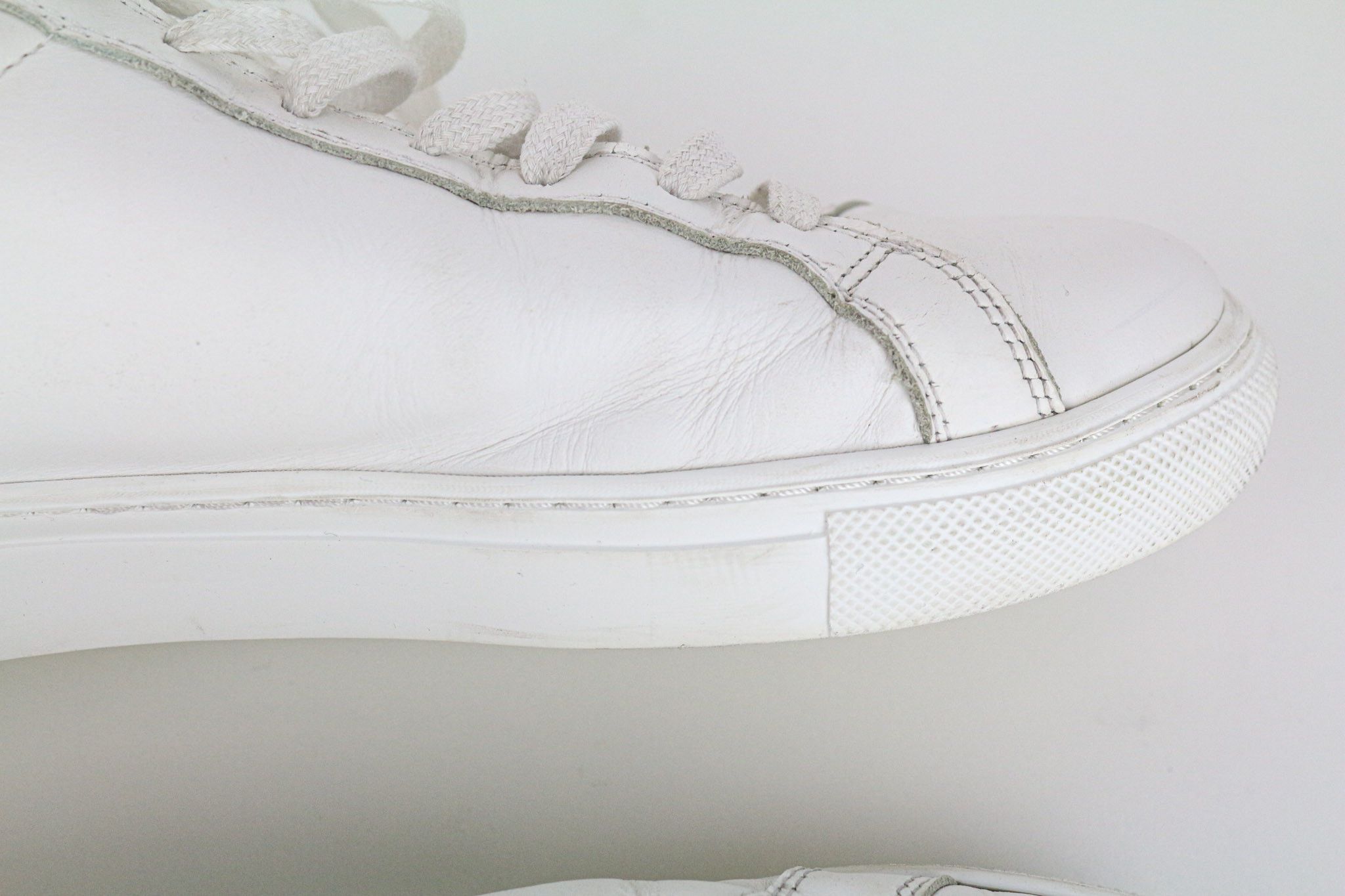 Suitsupply EU42 Solid White Calf Leather Low-Top Sneakers 73517 Size US 9 / EU 42 - 8 Thumbnail