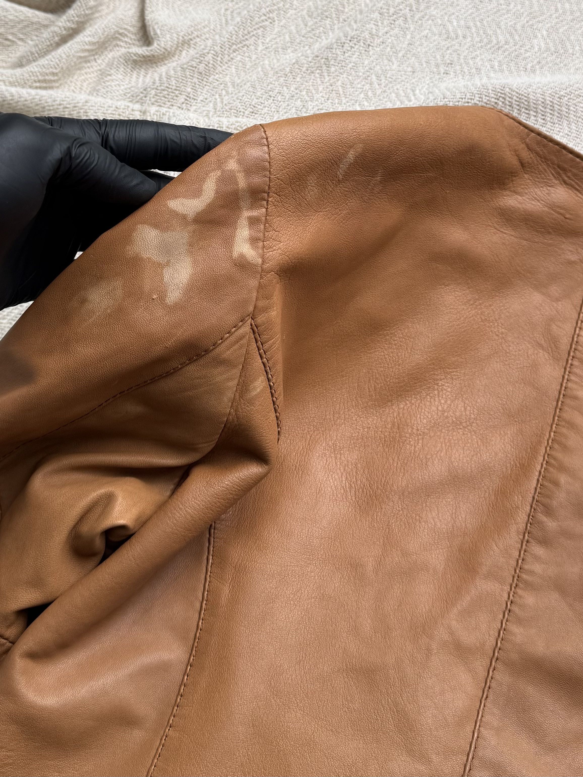 Vintage Vintage Leather Jacket Zip Button Moto Biker Coat Size M / US 6-8 / IT 42-44 - 11 Thumbnail