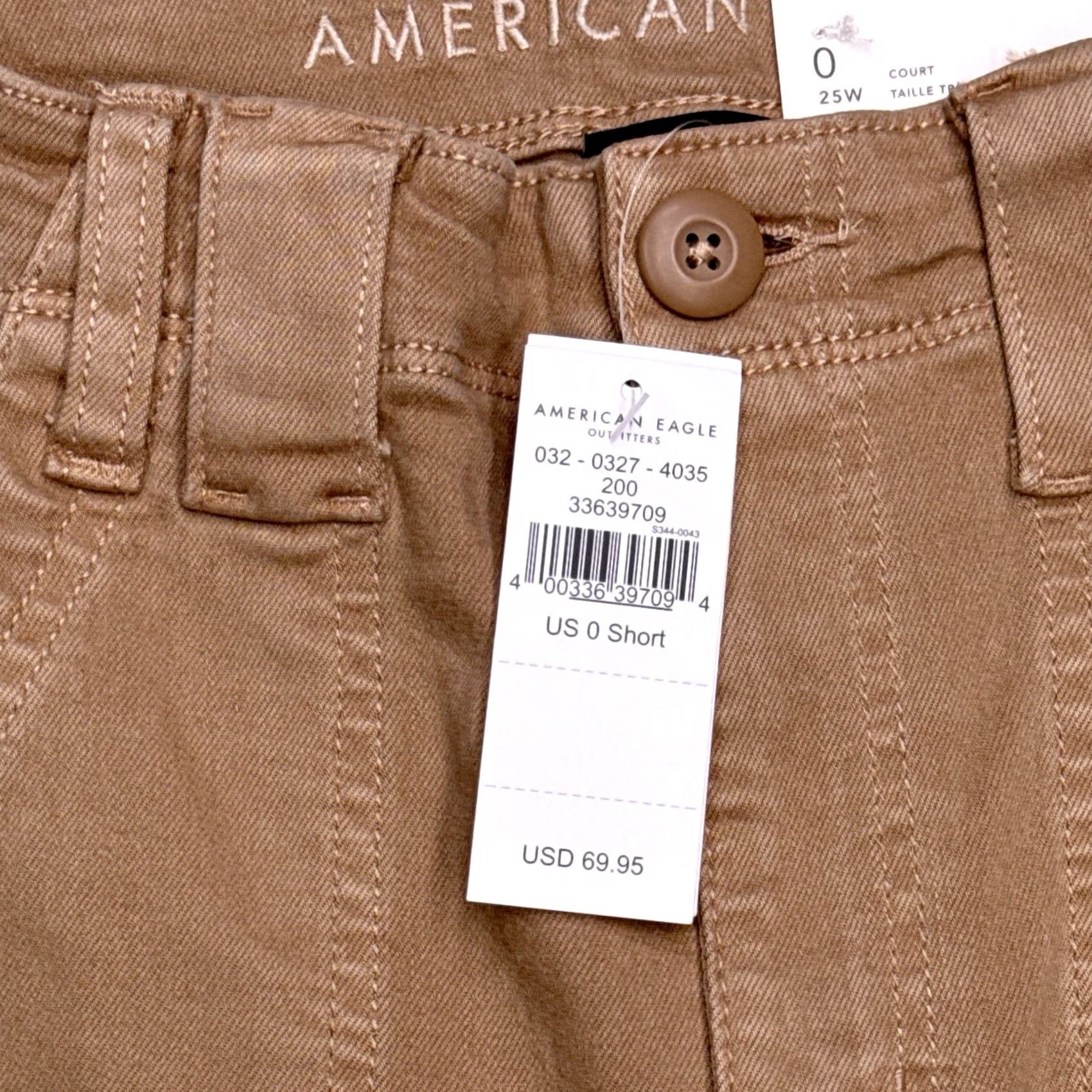 American Eagle Outfitters American Eagle Super Hi Rise Jegging New Tan Cargo Womens 0 Short 25w Size 25" / US 0 / IT 36 - 5 Thumbnail
