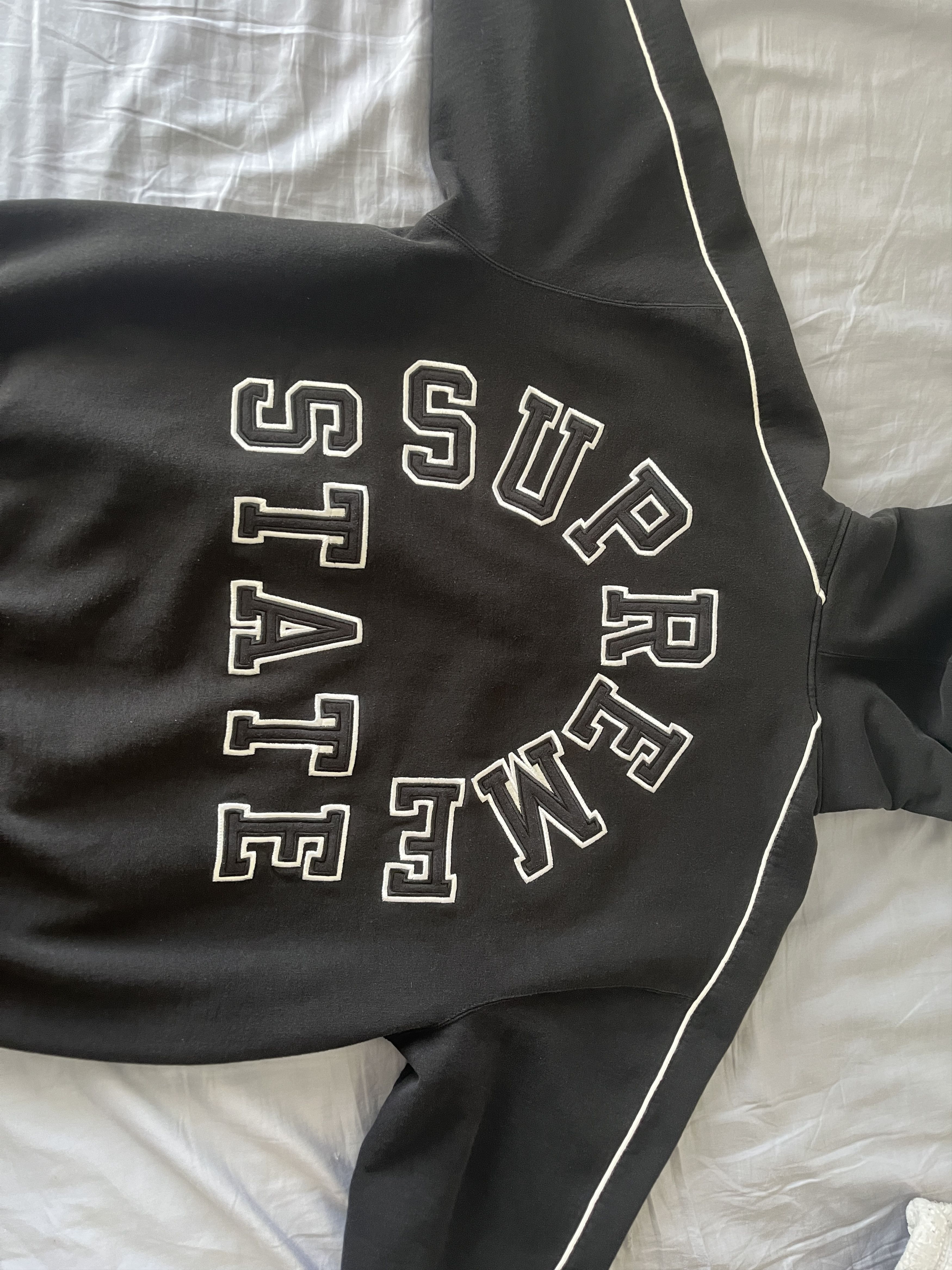 Supreme Supreme State Zip Up Hooded Sweatshirt Size US L / EU 52-54 / 3 - 4 Thumbnail