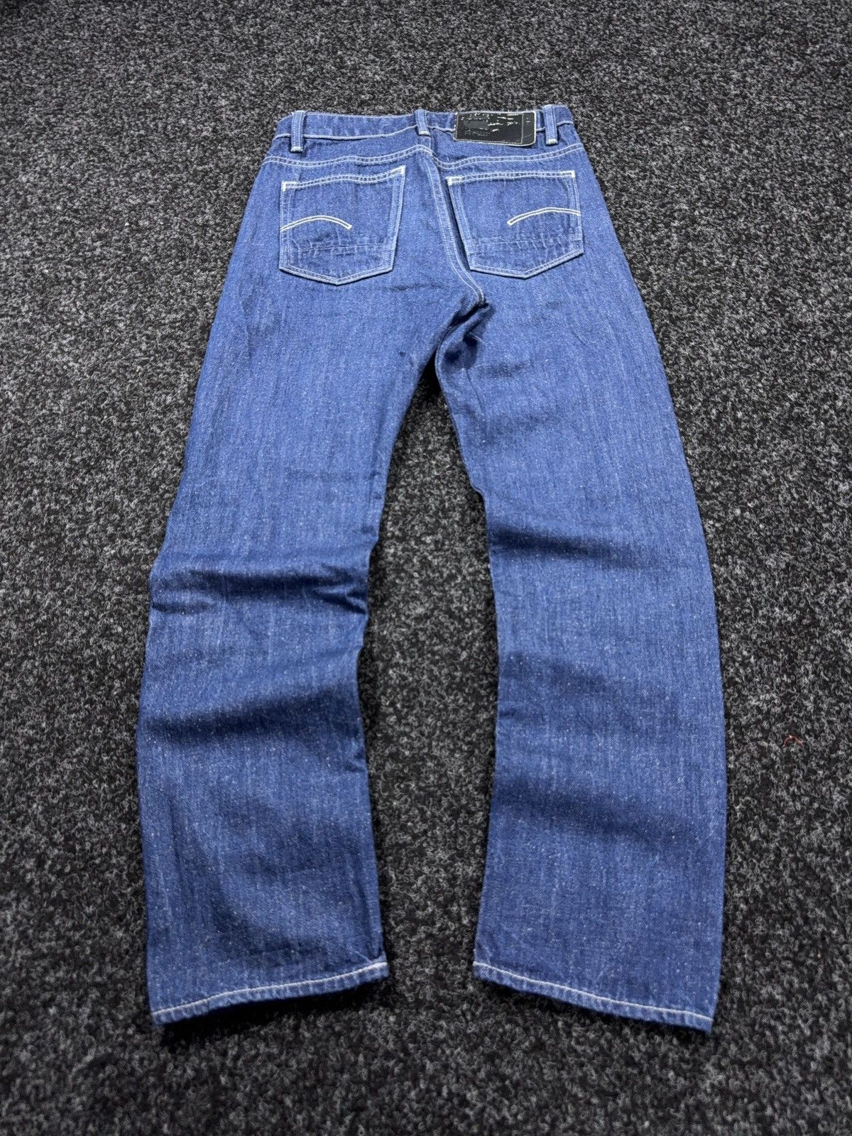 G-Star Vintage 00s Y2K G-Star RAW Triple A Straight Dark Blue Jeans Size 26" / US 2 / IT 38 - 12 Thumbnail