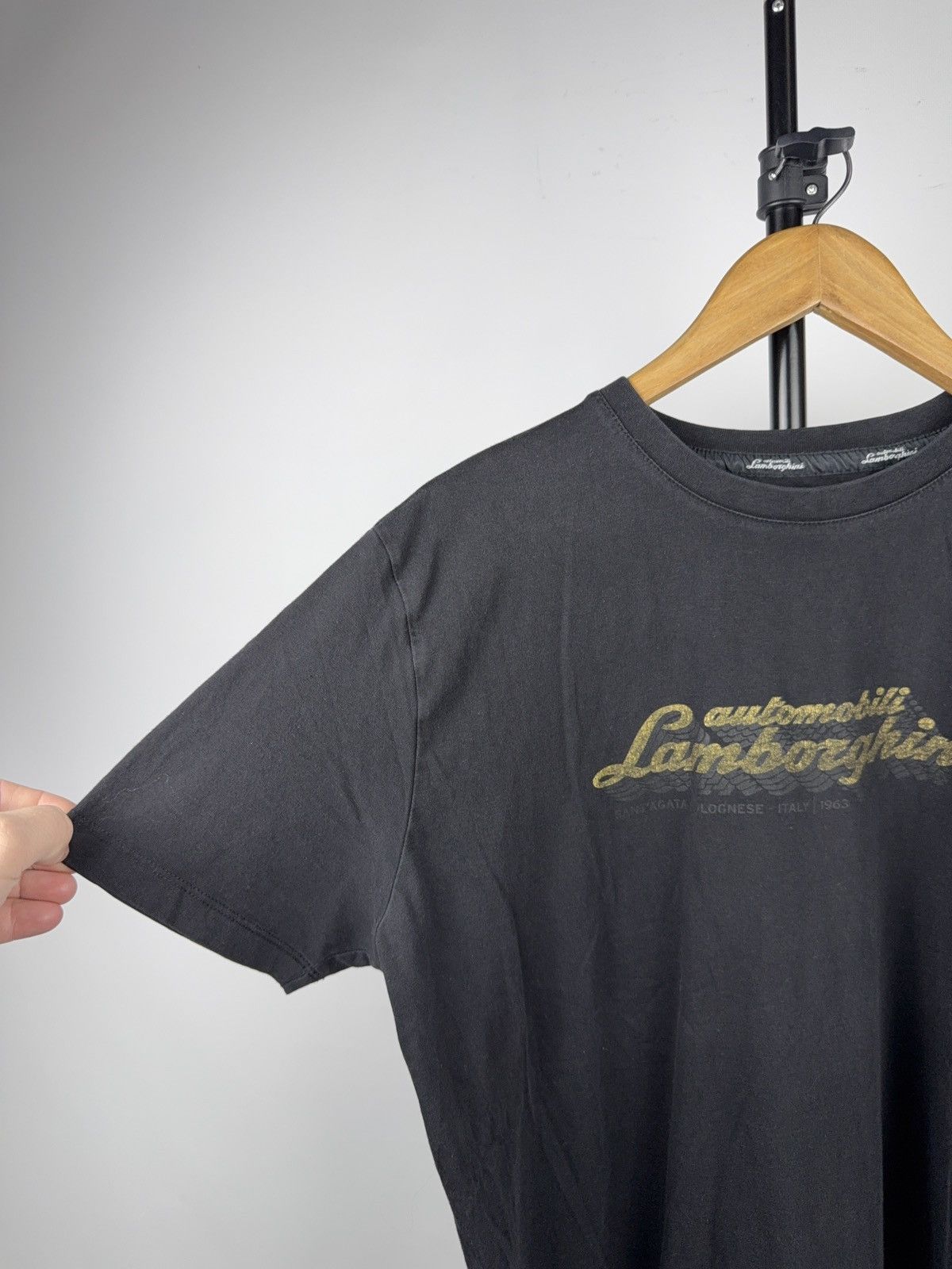 Lamborghini Automobili Lamborghini Racing Logo Tee Black XL Y2K Luxury Size US L / EU 52-54 / 3 - 3 Thumbnail