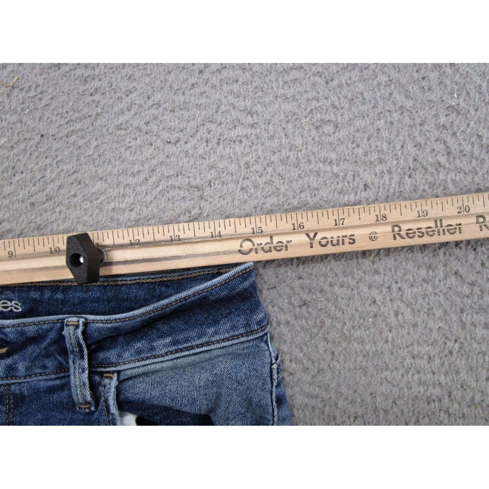 Vintage Maurices Jeans Shirt? No. Revised title: Maurices Jeans Skinny Stretch Distressed Blue Denim Womens M Long Size Regular 5-Pocket Brand Maurices Shirt? Size 32" / US 10 / IT 46 - 6 Thumbnail