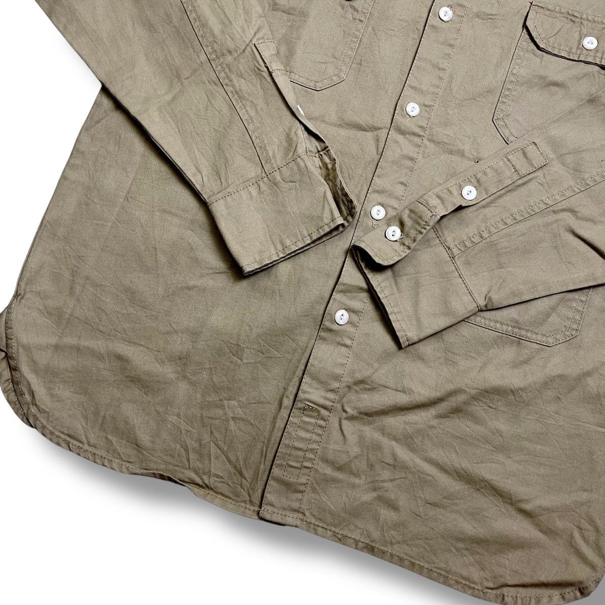 Issey Miyake Uniform Bridge Utility Pocket Button Shirt — Khaki / Size M Size US M / EU 48-50 / 2 - 5 Thumbnail