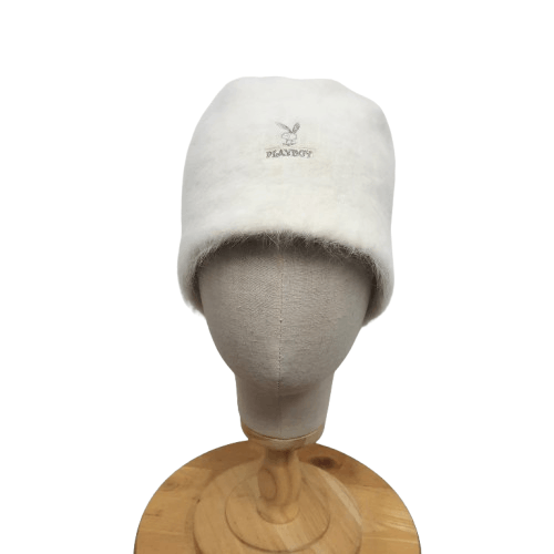 🐰 Vintage playboy logo fur beanie bucket hat