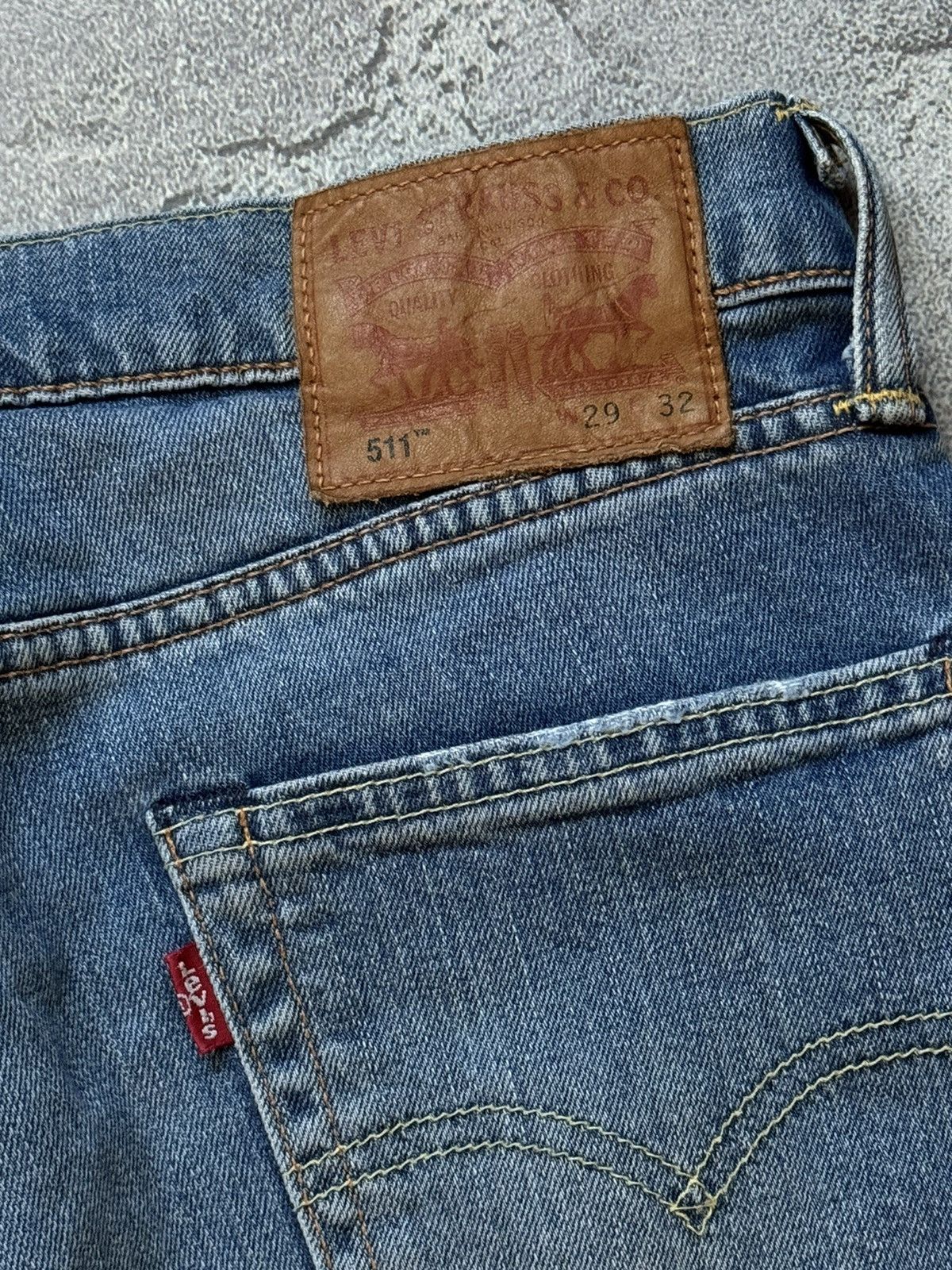 Levi's × Levi's Vintage Clothing × Vintage Levi’s 511 29/32 blue denim pant trouser Jean chino casual Size US 29 - 7 Thumbnail