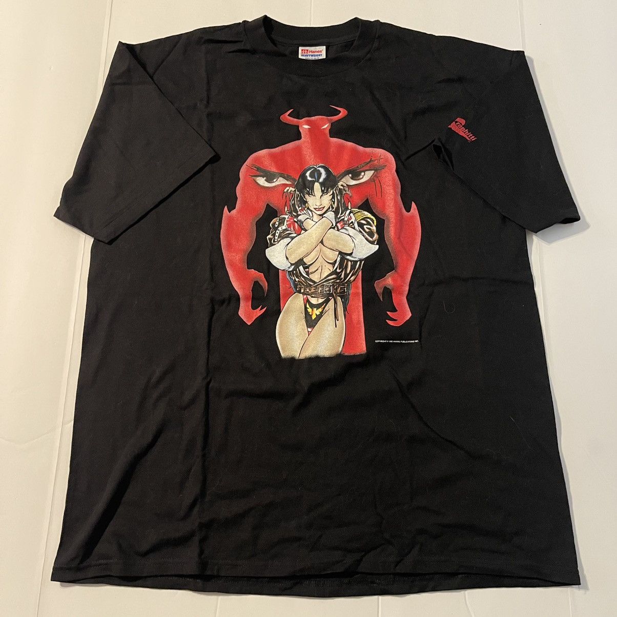 Hanes Vintage 1995 Vampirella Hanes XL Comic Tee Black Size US XL / EU 56 / 4 - 1 Thumbnail