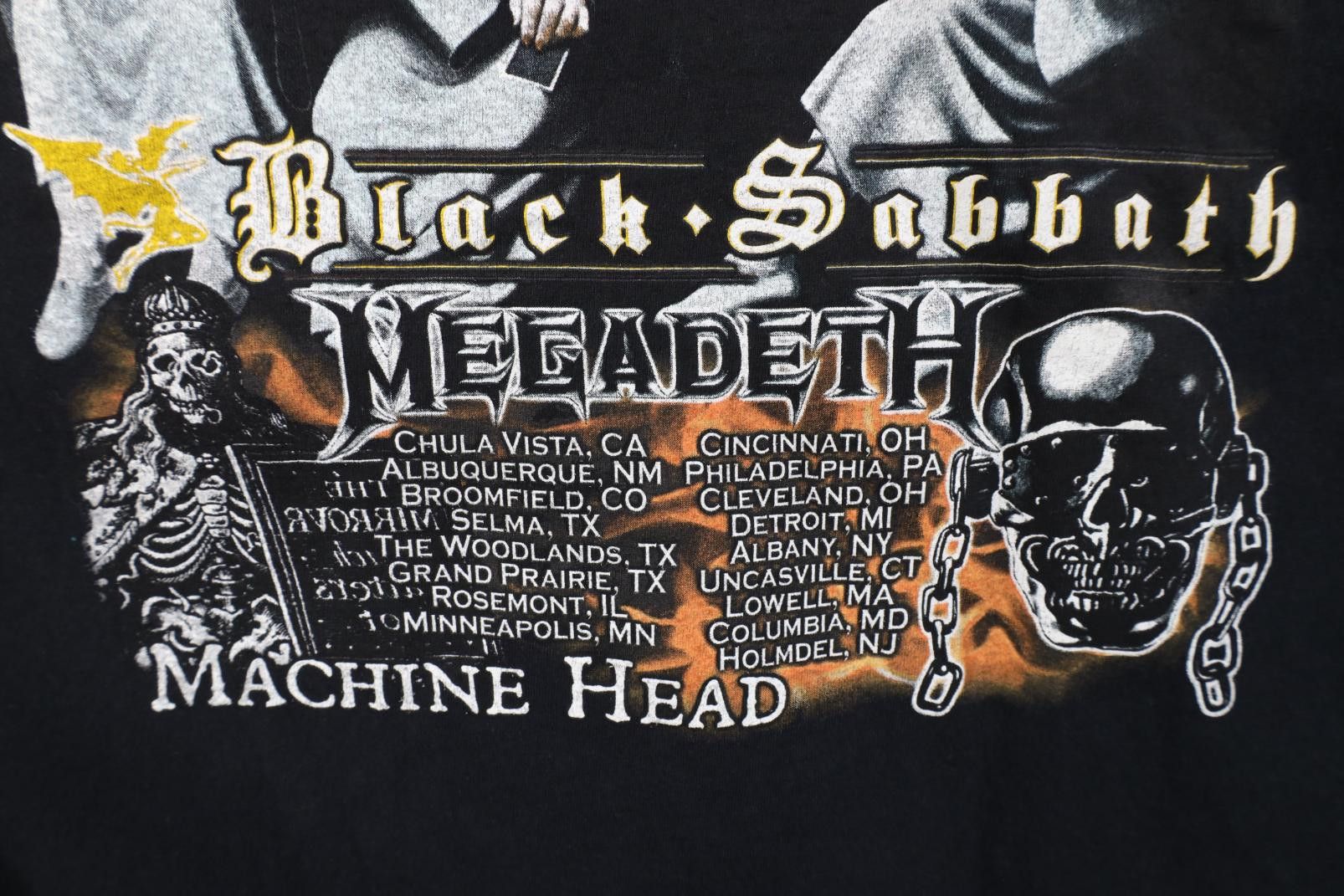 Vintage Vintage 2007 Heaven and Hell Tour Black Sabbath Band T-Shirt Size US XL / EU 56 / 4 - 11 Thumbnail