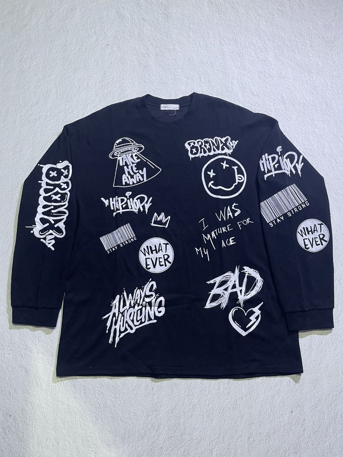 Stylish Y2K printed sweater