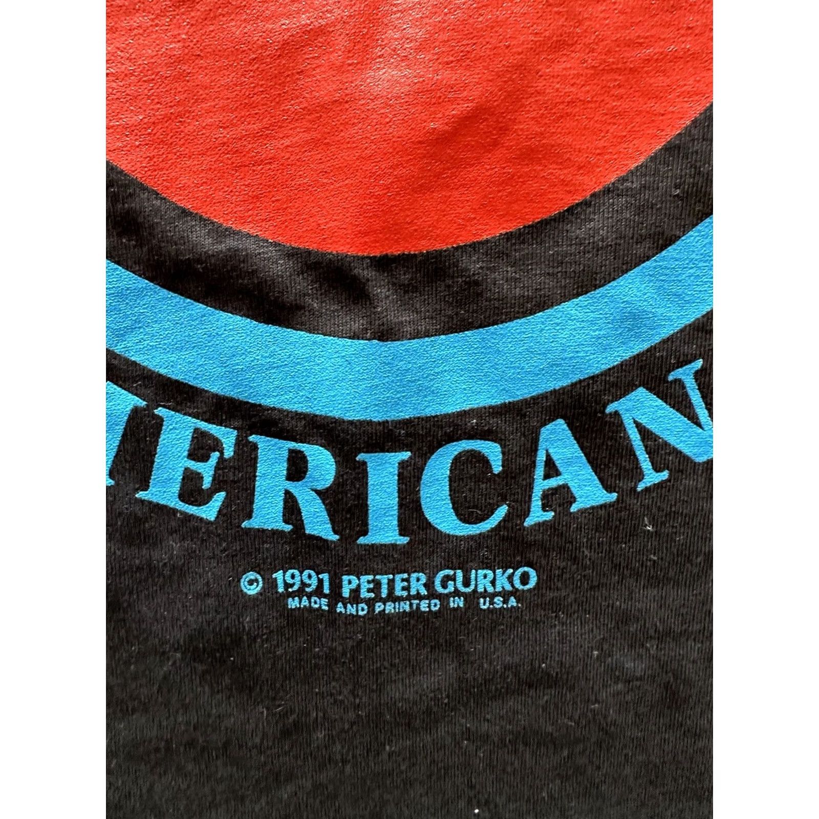 Vintage VINTAGE 1991 Screen Stars Shirt Short Sleeve Crew Neck Cotton Black L USA Made EUC Single Stitch Logo Classic Unisex Adults Men Women Mens Womens Size US L / EU 52-54 / 3 - 3 Thumbnail