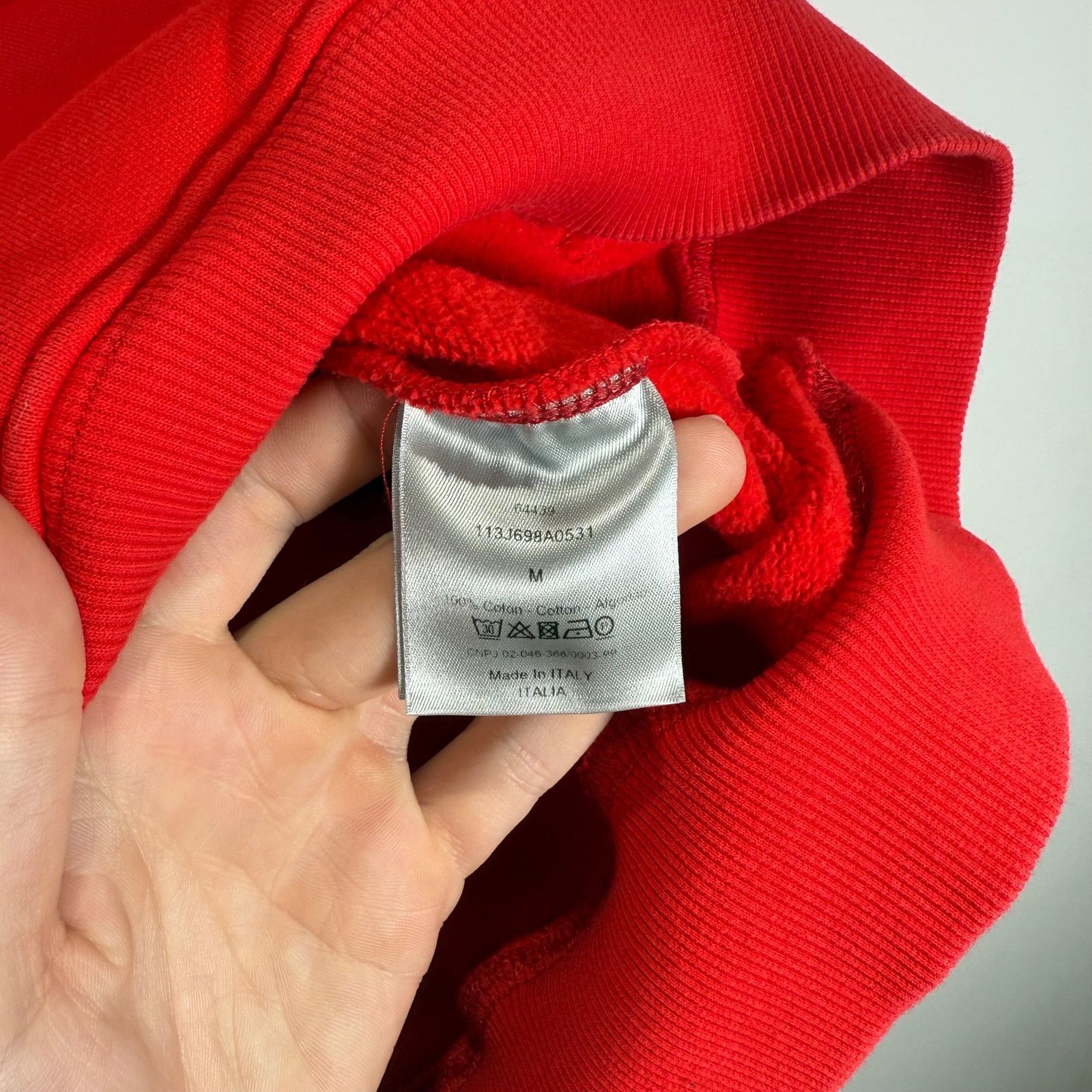 Dior Dior Red 'CD' Logo Red Hoodie Size M Size US M / EU 48-50 / 2 - 5 Thumbnail