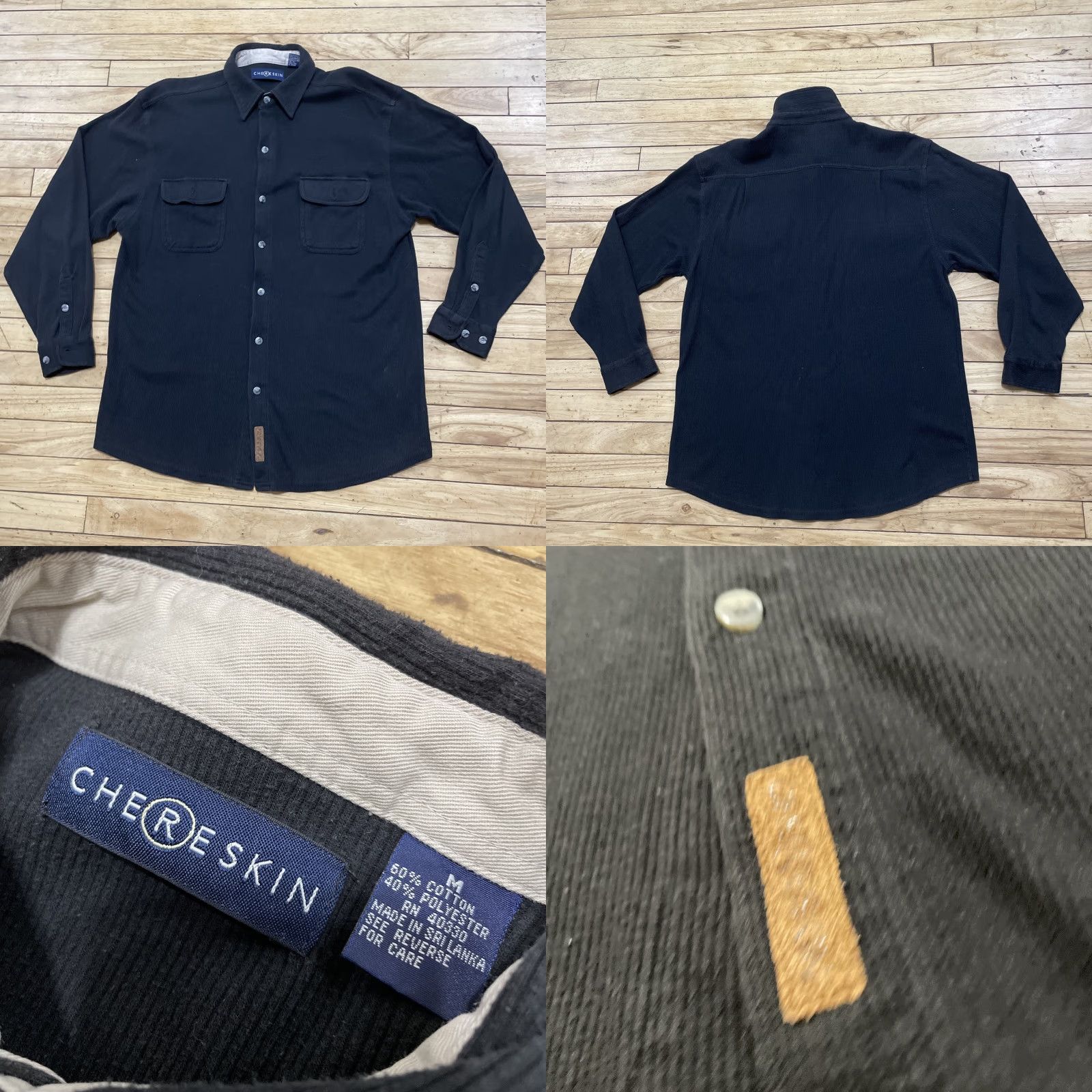 Vintage VINTAGE Chereskin Shirt Men M Black Corduroy Skate 90s grunge y2k streetwear capsule Shirt Mens M Black Corduroy 90s Grunge Skate Vintage Chereskin Size US M / EU 48-50 / 2 - 9 Thumbnail