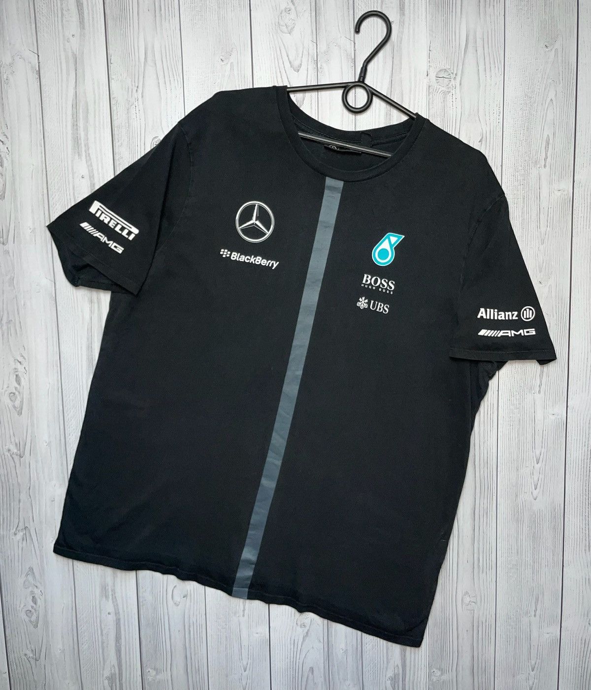 Mercedes-Benz × Vintage Vintage Mercedes Benz Pertonas racing tee size XL Size US XL / EU 56 / 4 - 1 Thumbnail