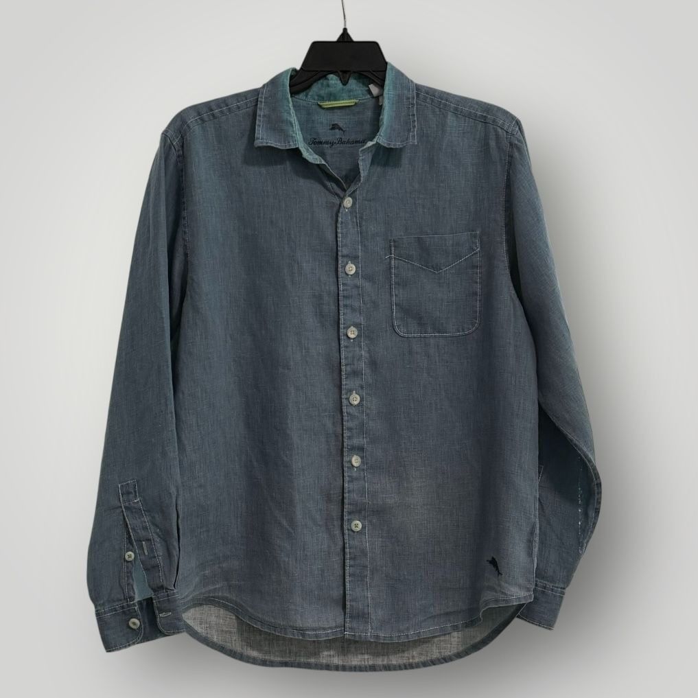 Tommy Bahama Tommy Bahama Men's 100% Linen Button Down Shirt M/M Size US M / EU 48-50 / 2 - 1 Thumbnail