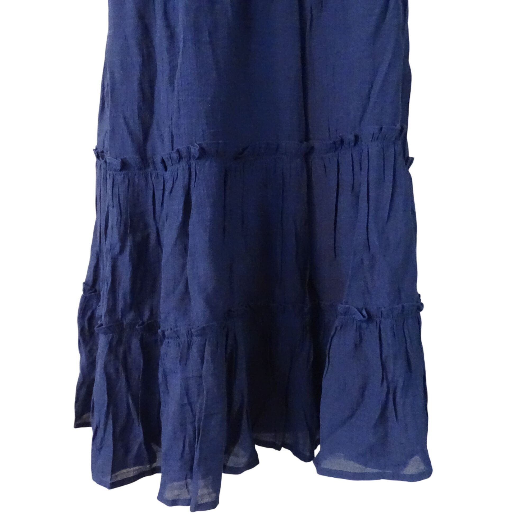 Other The General Good Alyssa Crochet Navy Babydoll Tiered Dress Size XL / US 12-14 / IT 48-50 - 4 Thumbnail