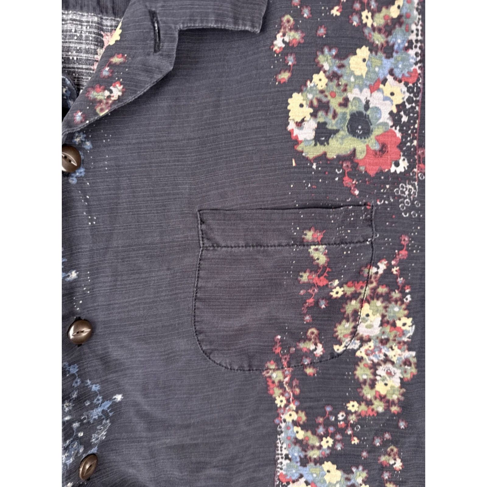 Tommy Bahama VINTAGE Tommy Bahama Shirt Men Extra Large Black Floral 100% Silk Hawaiian Button Up Size US XL / EU 56 / 4 - 6 Thumbnail
