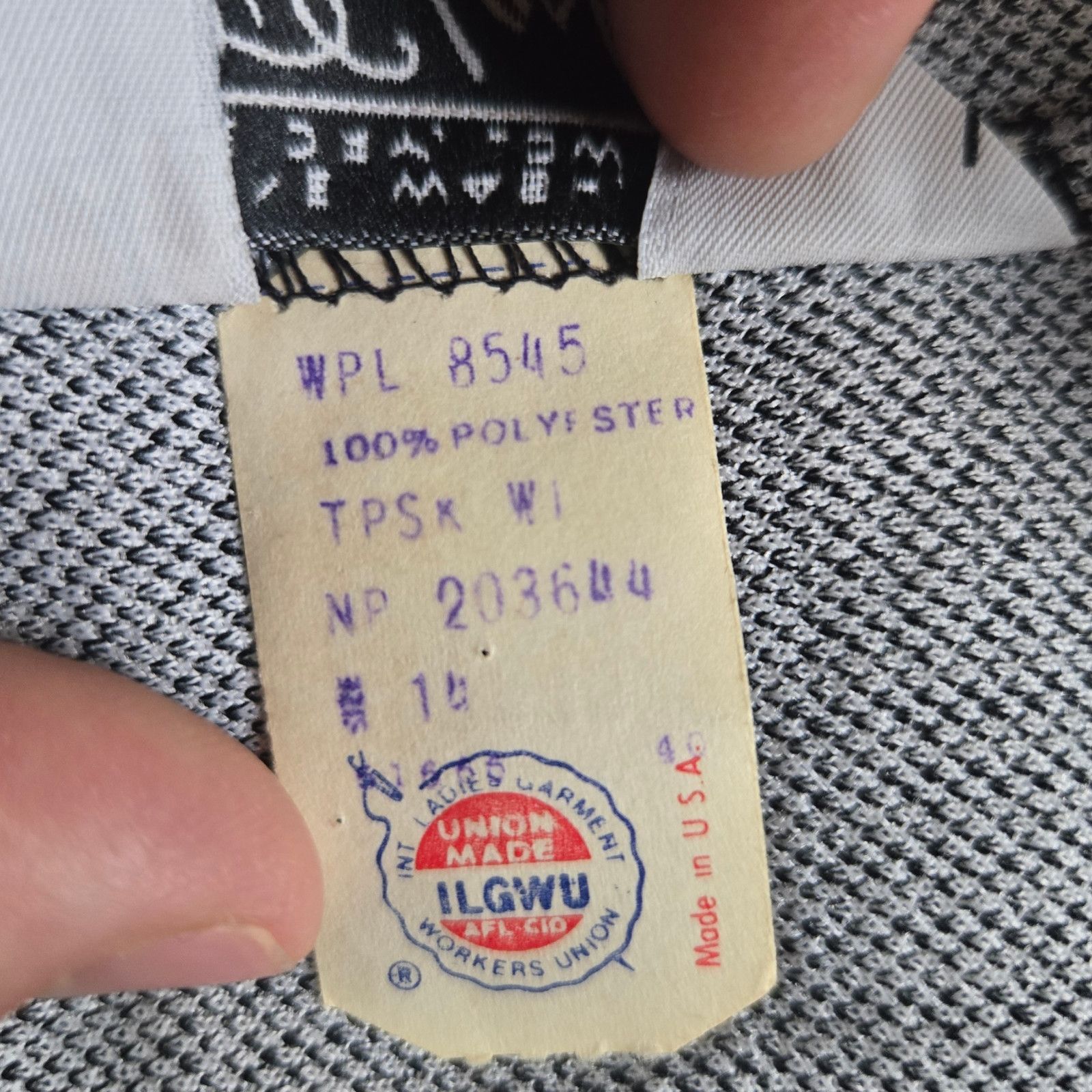 Vintage Vintage Black Houndstooth USA Made Midi Skirt Size 10 Size 32" / US 10 / IT 46 - 8 Thumbnail