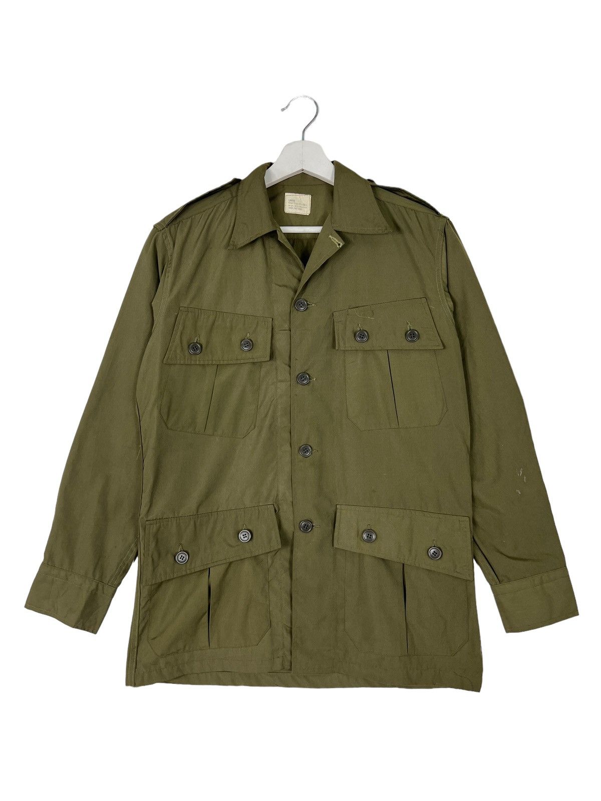 Japanese Brand 🔥 VINTAGE MILITARY SLANK POCKET SHIRT JACKET Size US L / EU 52-54 / 3 - 5 Thumbnail