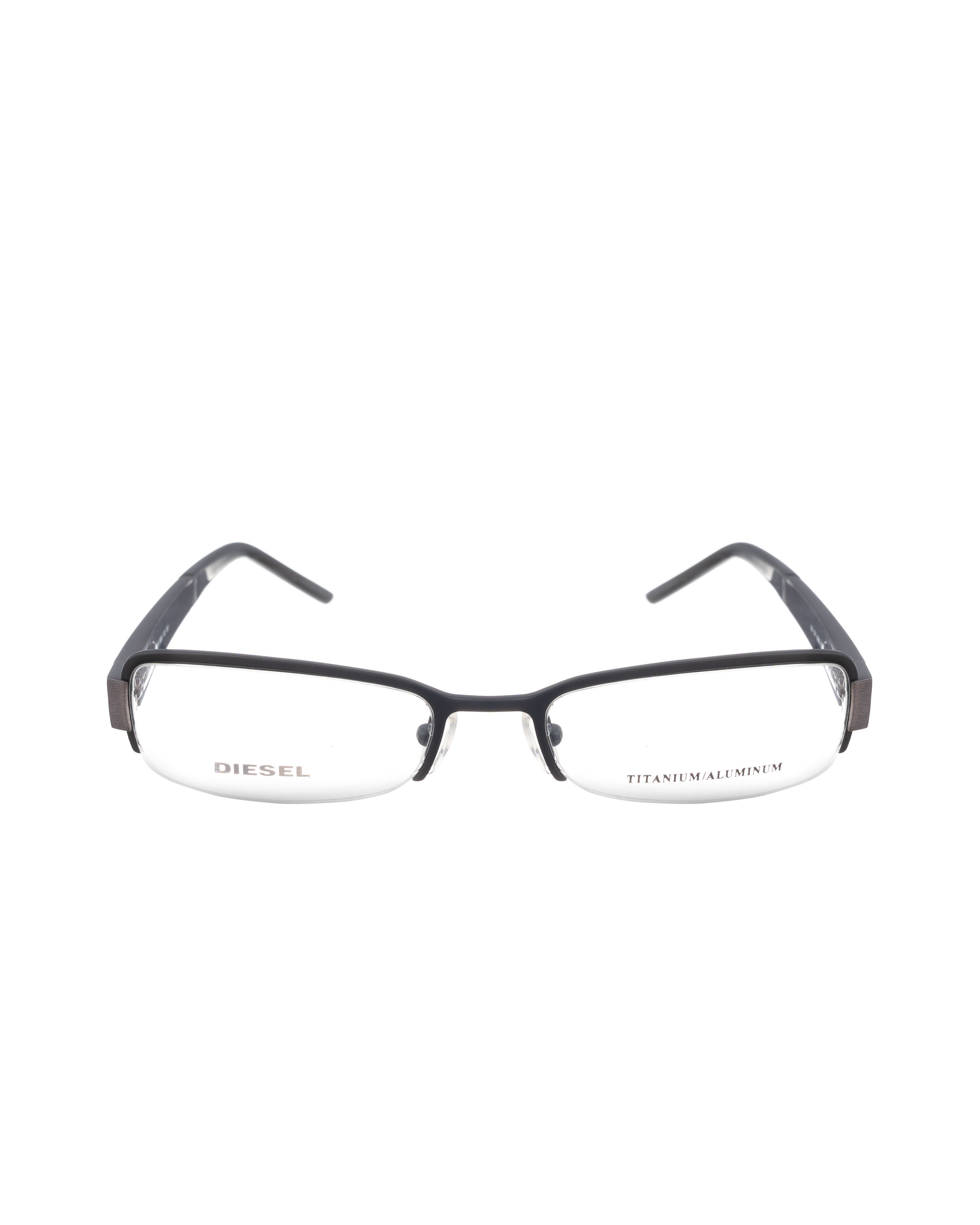 Diesel Diesel 00s Half Rim Black Matte and Dark Steel Glasses Size ONE SIZE - 2 Thumbnail