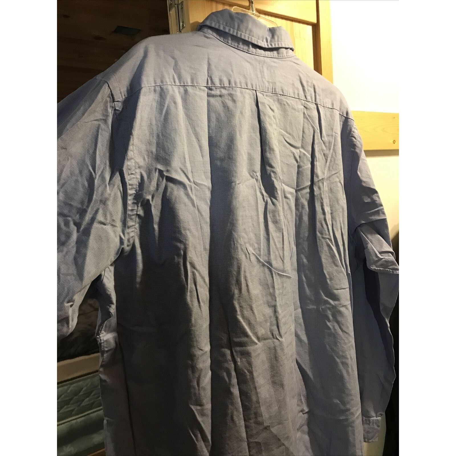 Ralph Lauren Ralph Lauren Vintage Men’s 18 46 Blue Check LS Cotton Shirt Size US XXL / EU 58 / 5 - 10 Thumbnail