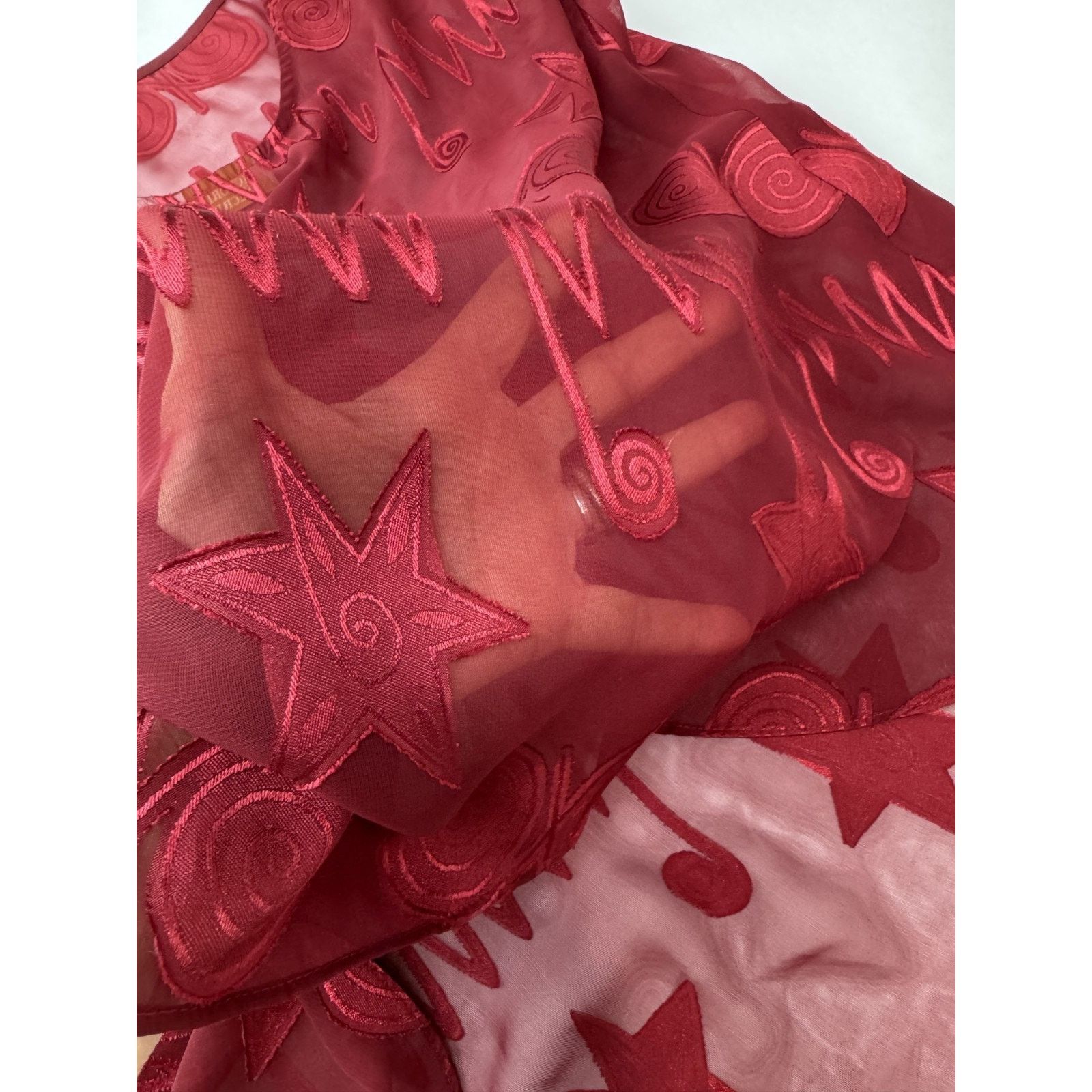 Victoria's Secret VTG Victoria's Secret Gold Label Sheer Red Slip Dress Small Size S / US 4 / IT 40 - 7 Thumbnail