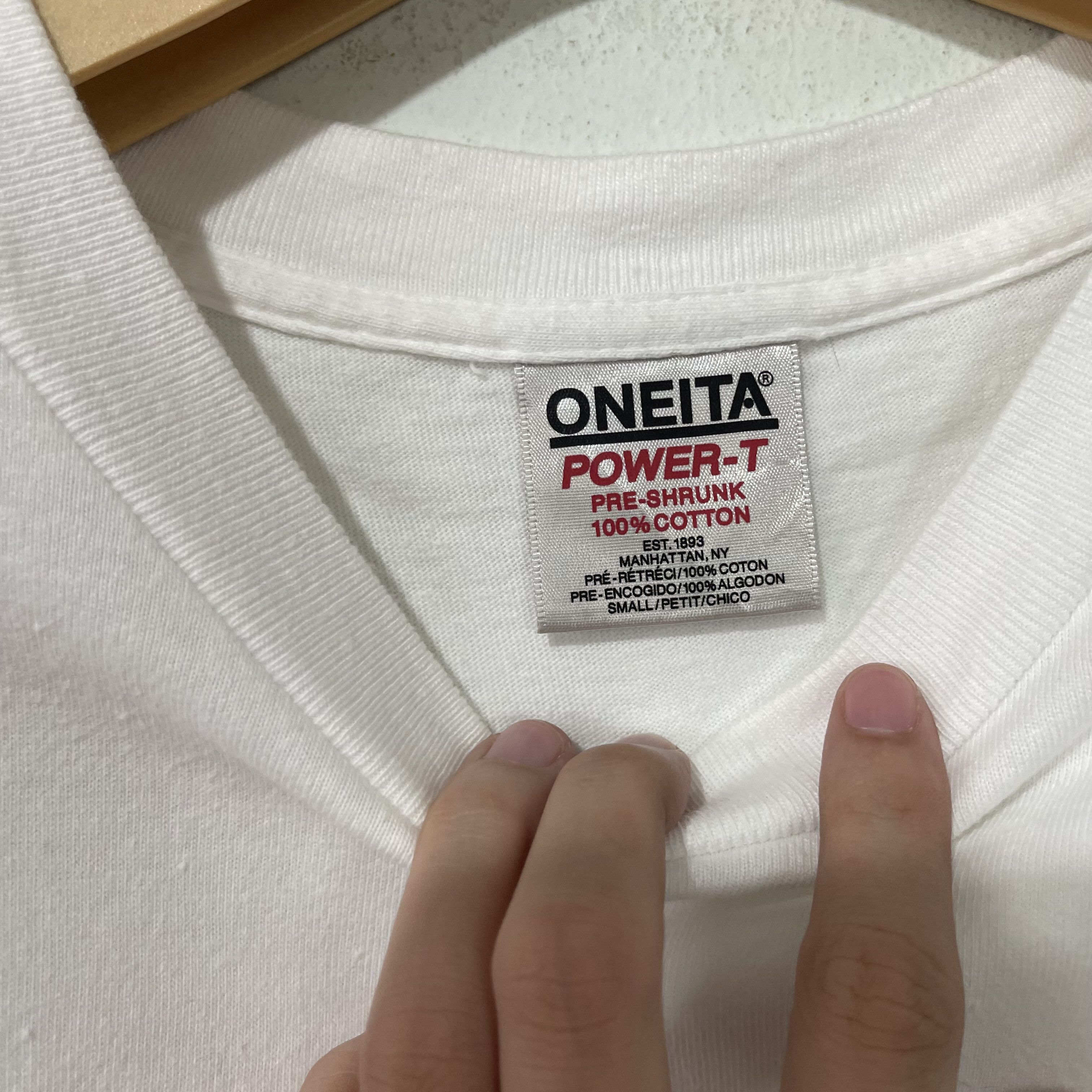 Vintage Vintage 90s Onieta Blank White T-Shirt Size US M / EU 48-50 / 2 - 4 Thumbnail