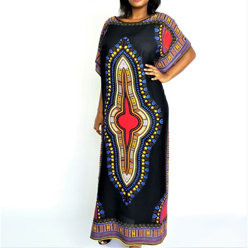 NBDN Nobrandedon Mama&Papa African Kaftan in Multi Print | Size L Size L / US 10 / IT 46 - 8 Thumbnail