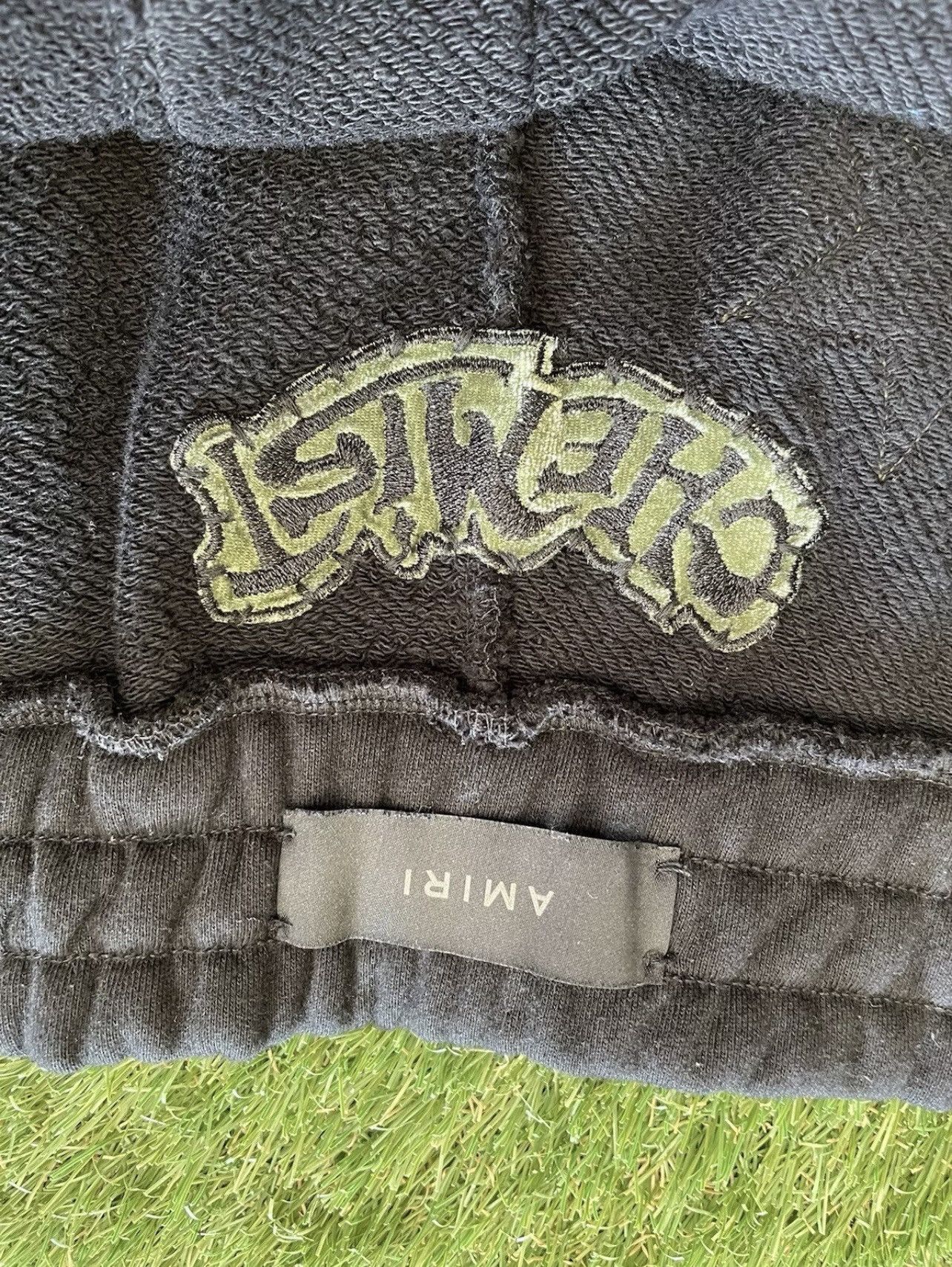 Amiri Size XXL - Amiri Chemist Black Camo Leather Patch Star Short Size US 40 / EU 56 - 9 Thumbnail