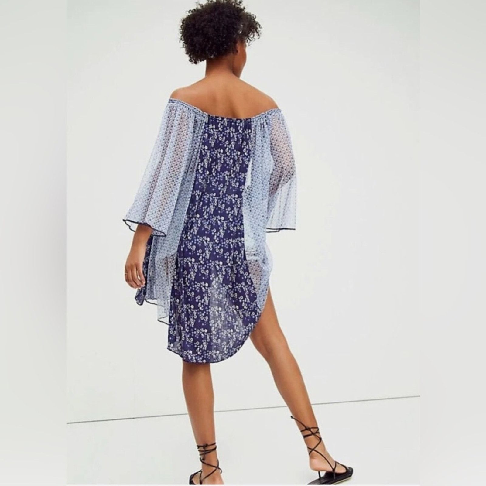 Free People Free People Because I Love You Floral High-Low Top Size XL / US 12-14 / IT 48-50 - 8 Thumbnail