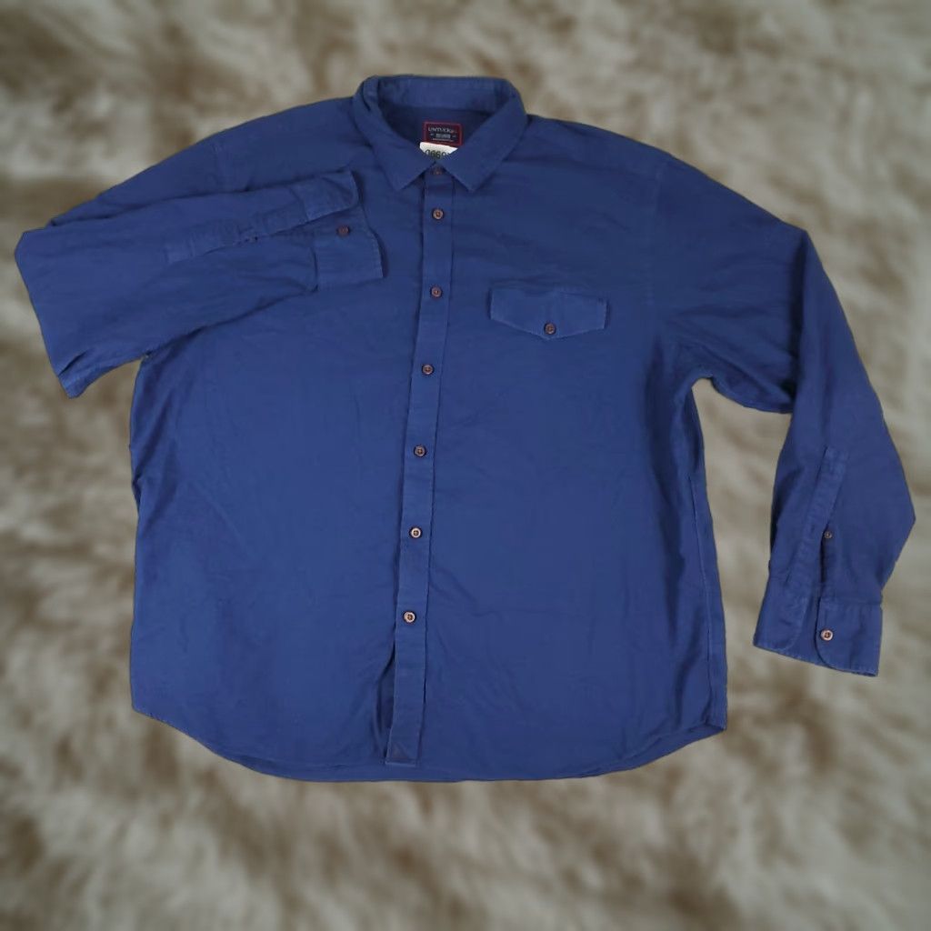 UNTUCKit UNTUCKit Shirt Mens 2XL Blue Flannel Button-Up Long Sleeve Casual Professional Shirt Size US XXL / EU 58 / 5 - 1 Thumbnail