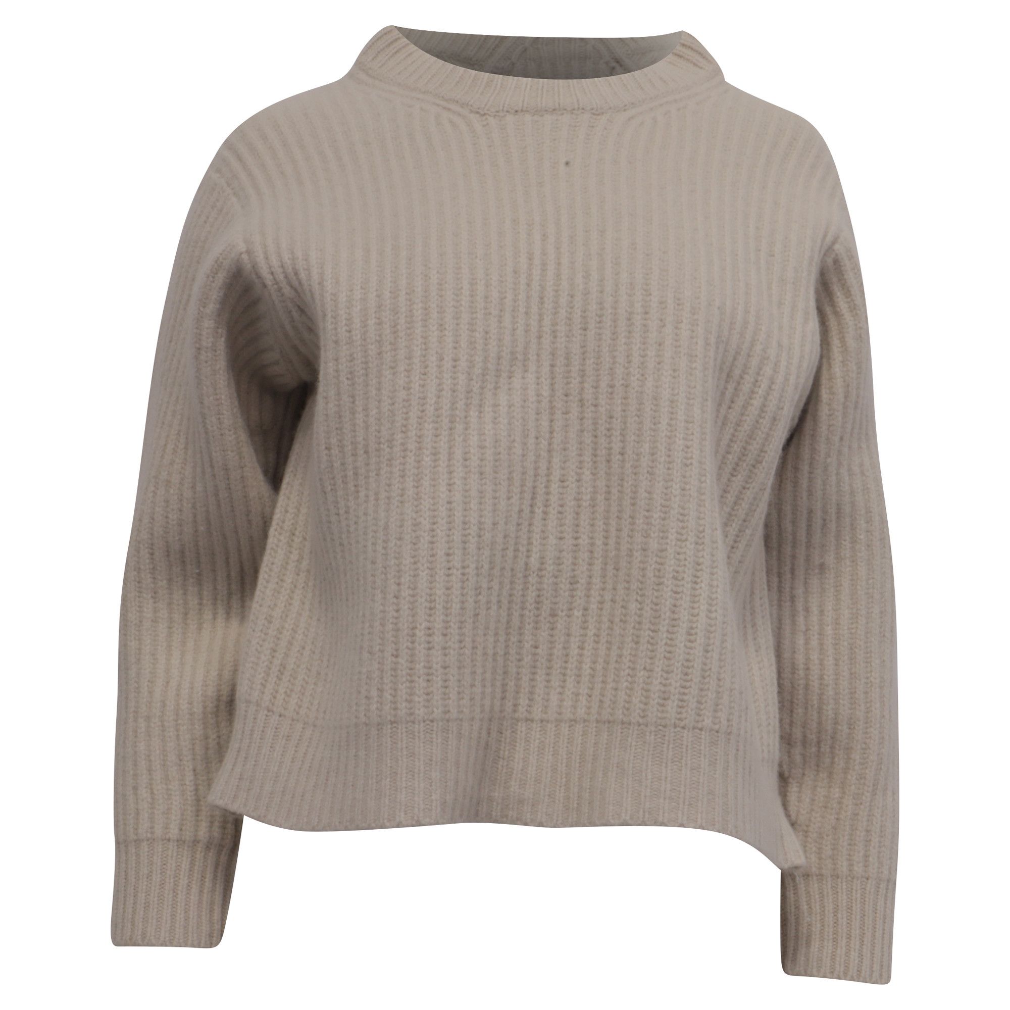 Acne Studios Acne Studios Rib Knit Sweater in Ecru Wool Size S / US 4 / IT 40 - 1 Thumbnail