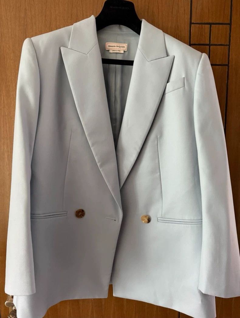 Alexander McQueen Alexander McQUEEN Haze blue women's suit, men can also wear Size XS / US 0-2 / IT 36-38 - 3 Thumbnail